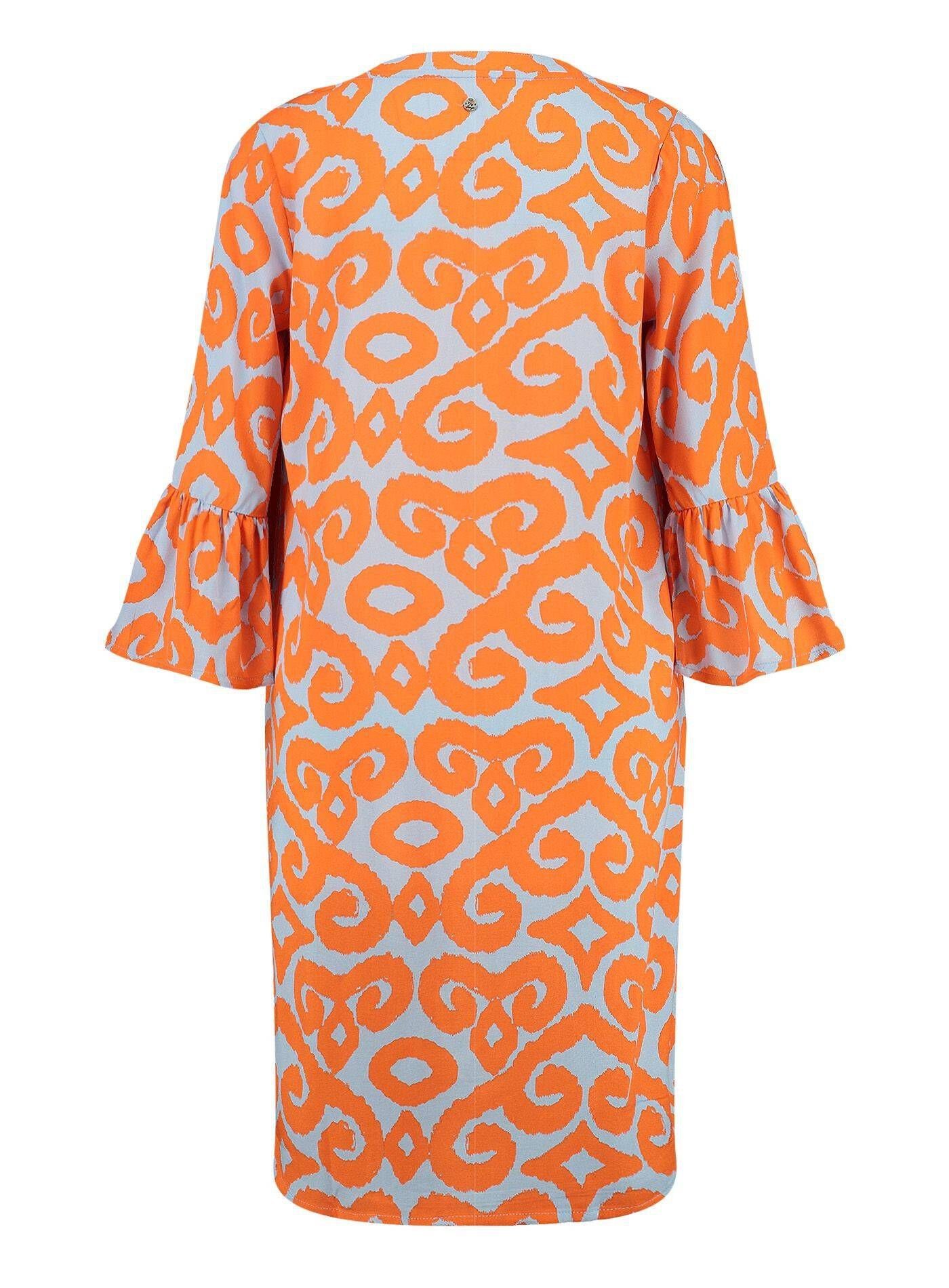 GLOBE (1-tlg) Sommerkleid Kleid WD (33) Damen Key orange Largo