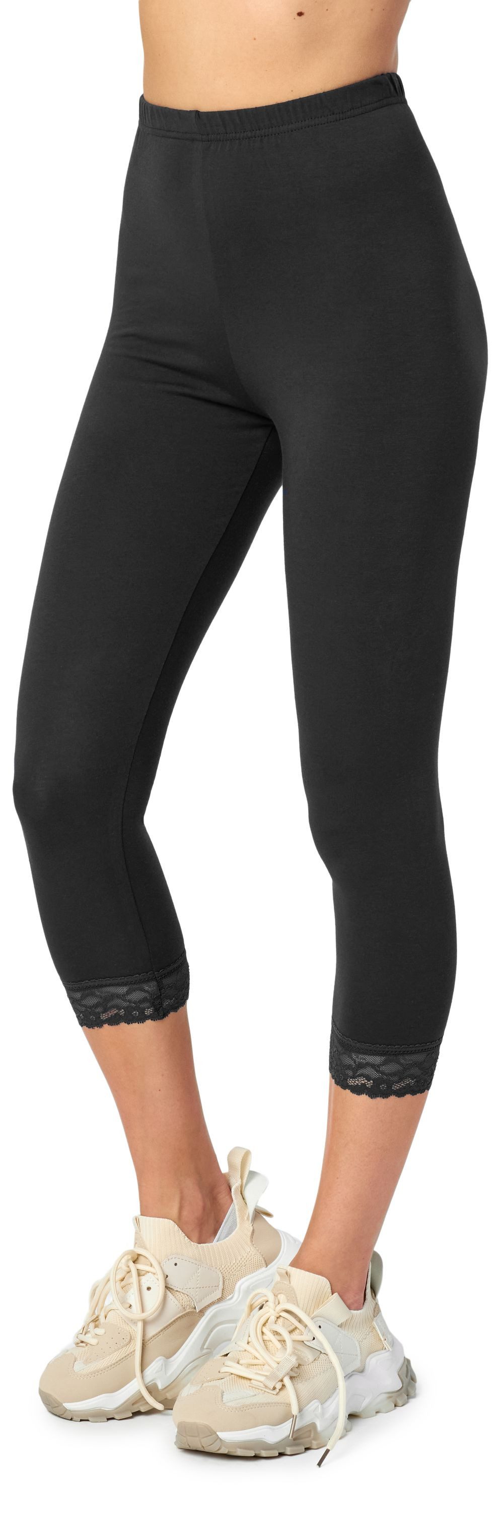 Merry Style Leggings Damen 3/4 Capri Hose MS10-224 (1-tlg) aus Baumwolle mi günstig online kaufen