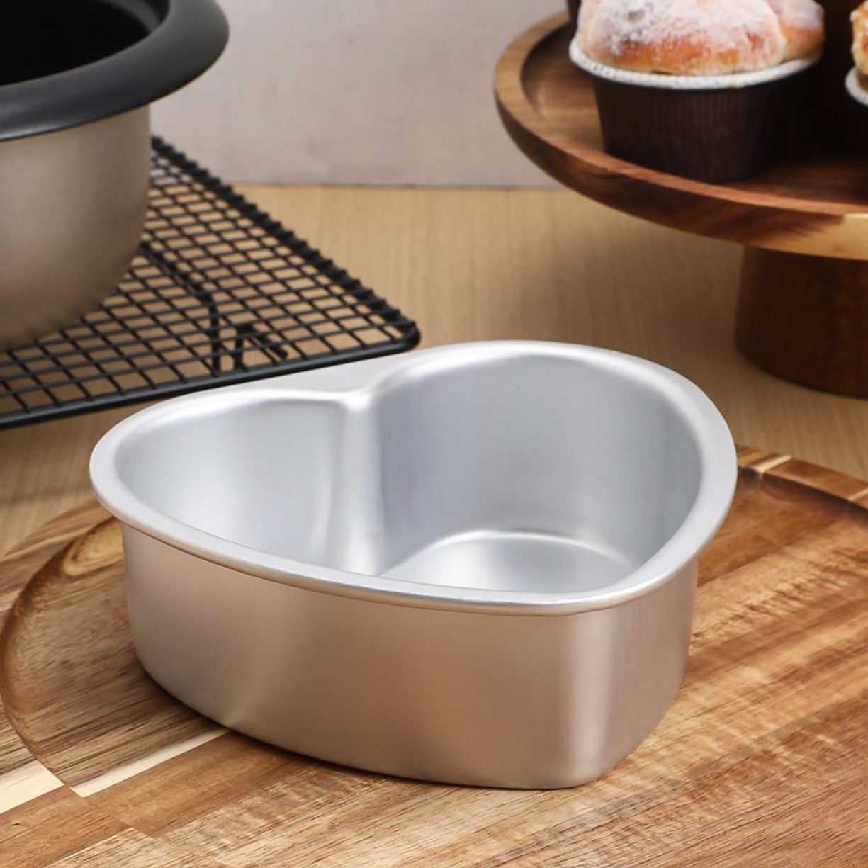 COFI 1453 Backform 3-teiliges Herz-Kuchenform Set – Perfekt für besondere Anlässe, (3-tlg)