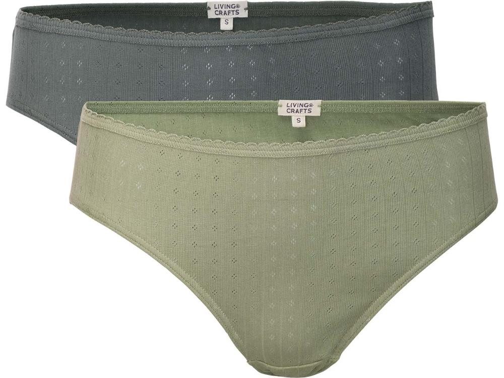 LIVING CRAFTS String Living Crafts Bio-Damen-Slips 'RYLIE' mit Ajourmus günstig online kaufen