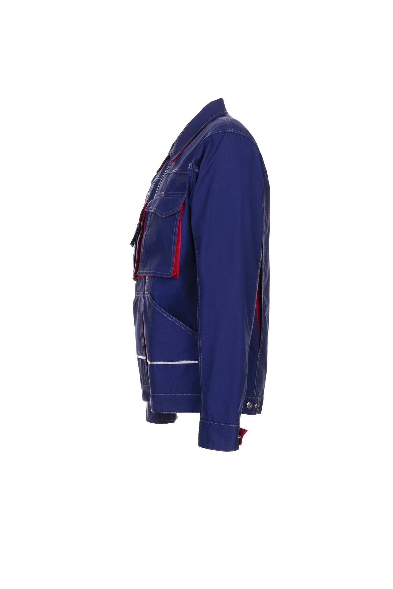 Planam Arbeitsjacke PLANAM Herren Bundjacke BASALT Langarm Kragen Marine/Rot