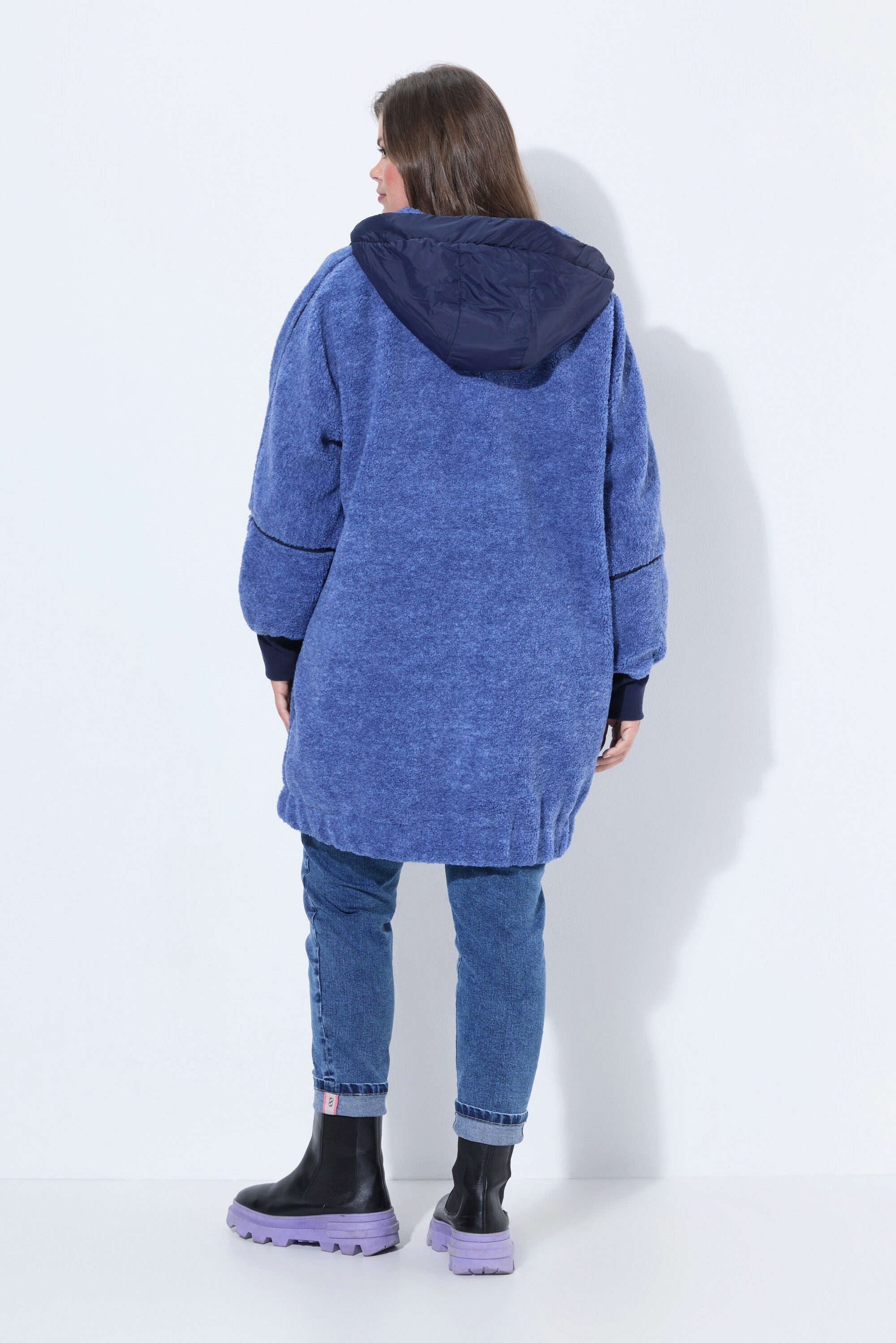 Laurasøn Outdoorjacke Teddy-JackeOversize Kapuze – Bild 3 von 4