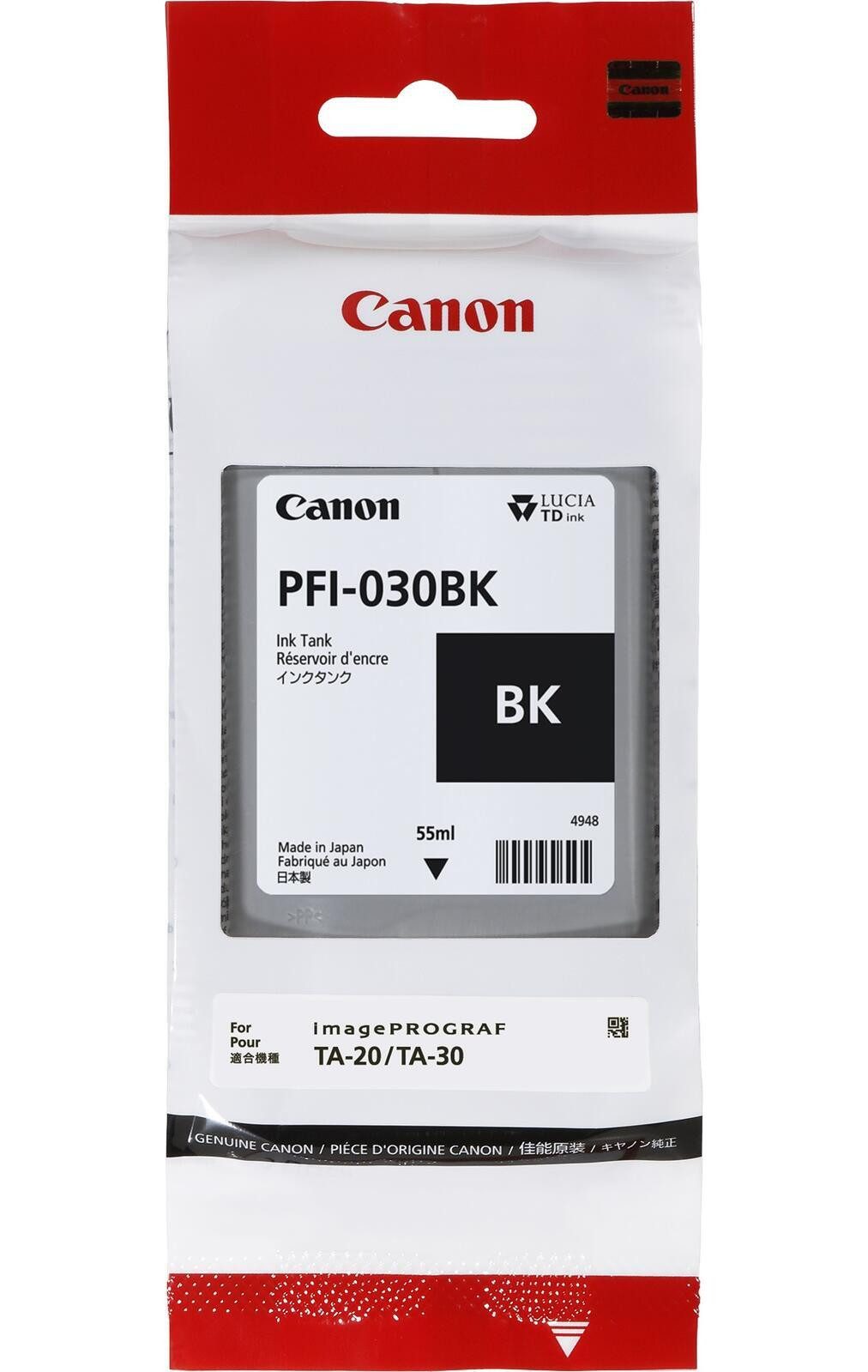 Canon Canon PFI-030BK Druckerpatrone schwarz Tintenpatrone