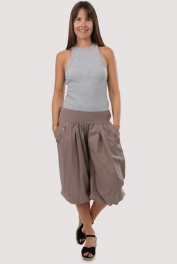 malito more than fashion Caprihose 23286P kurze low waist Aladinhose Caprihose in Unifarben Einheitsgröße