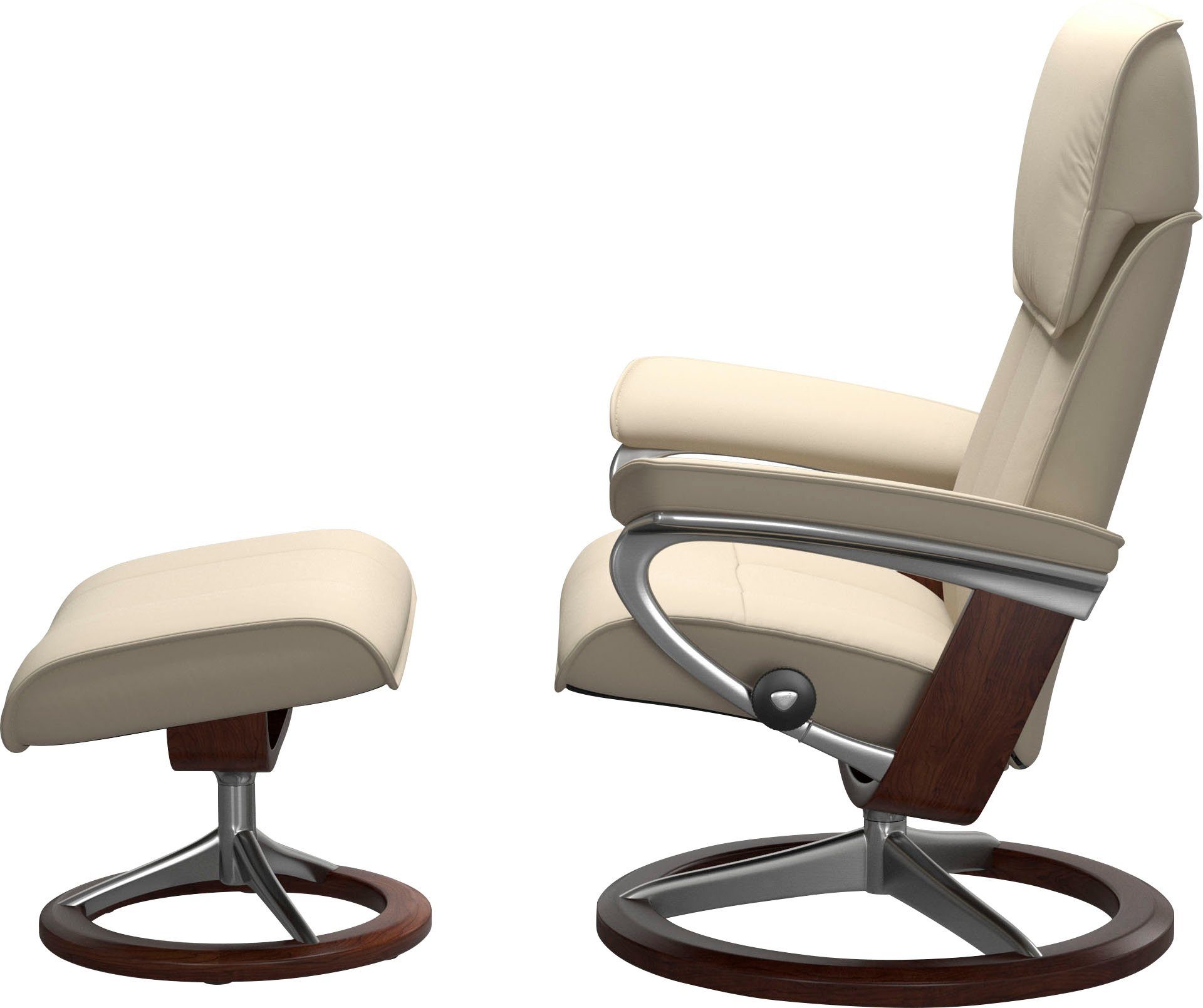 Stressless® Relaxsessel Admiral (Set, Relaxsessel inkl. Hocker), mit Signature Base, Größe M & L, Gestell Braun
