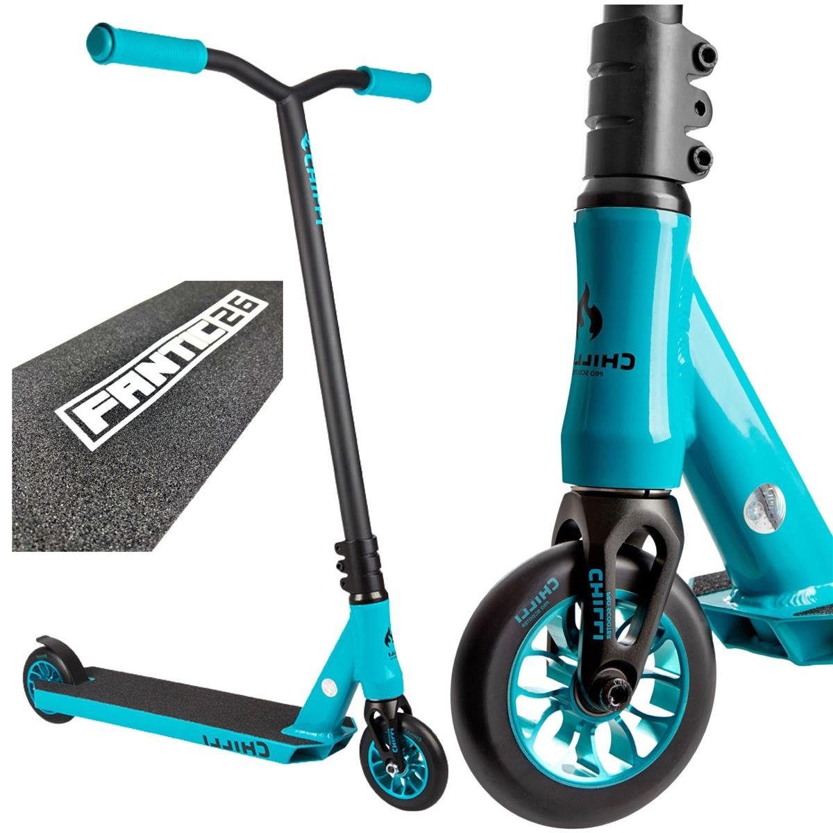 Stuntscooter Chilli Pro Reaper Stunt-scooter Ice Teal + Fantic26 Griptape