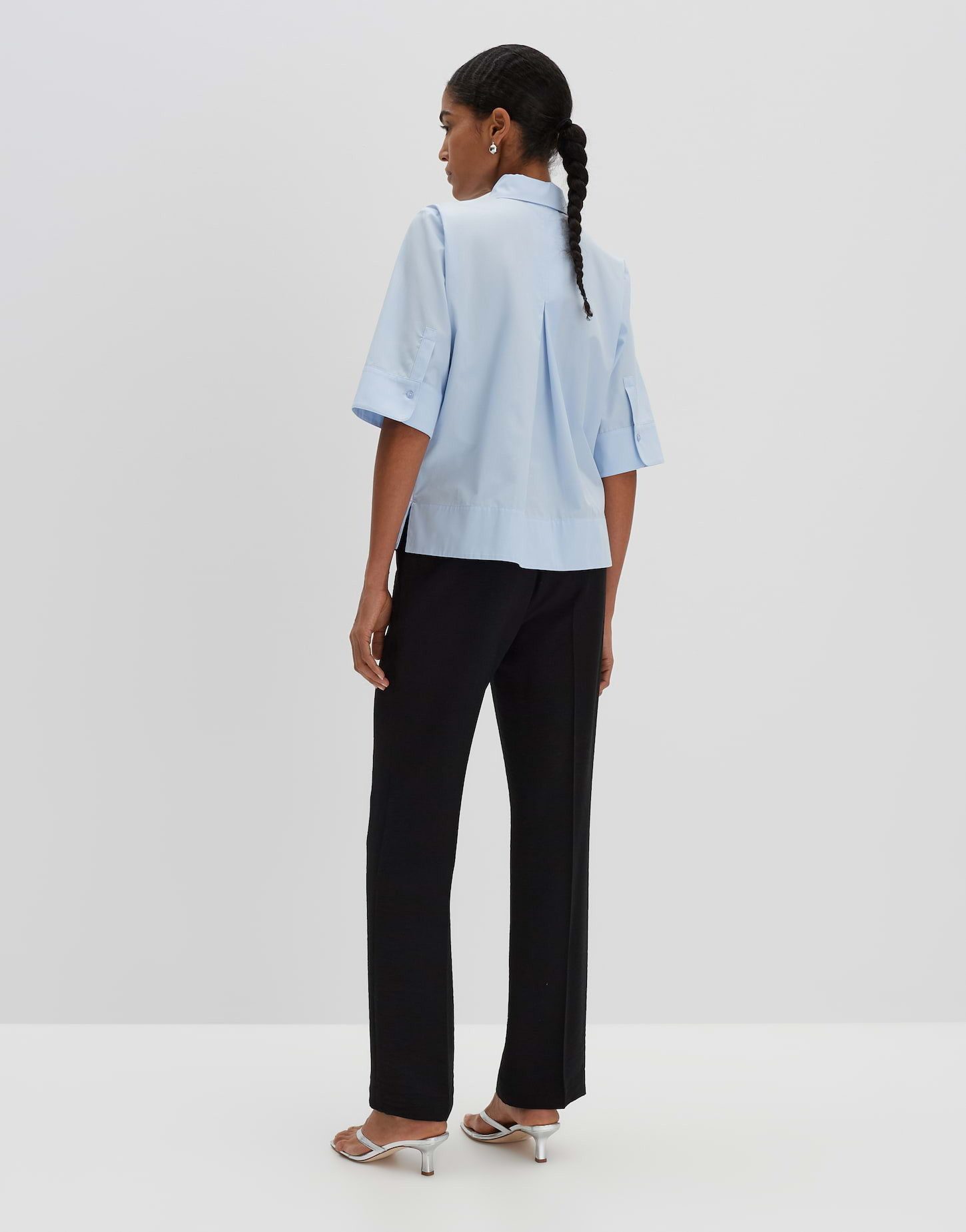 someday Hemdbluse ZARBA BUTTON UP Regular aus Baumwollpopeline