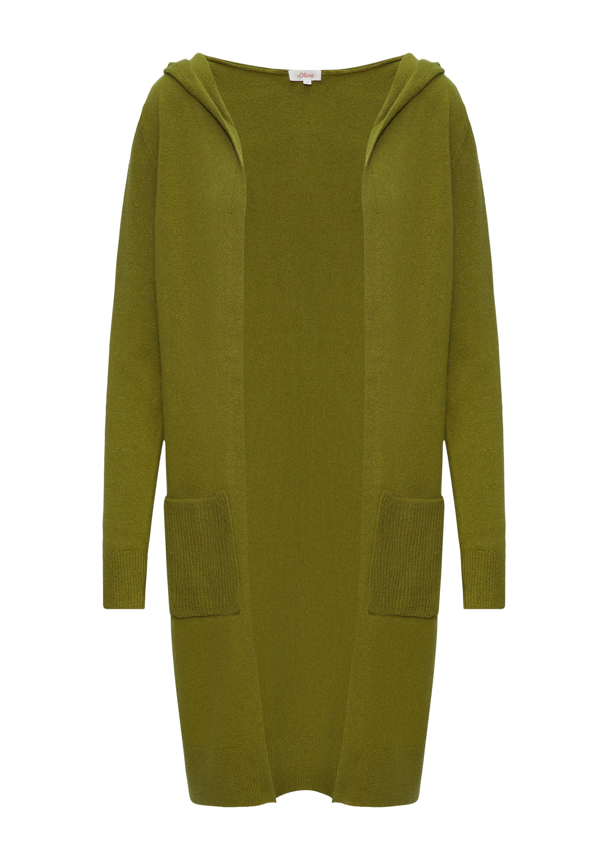 s.Oliver Cardigan Strickjacke Long-Cardigan mit Kapuze günstig online kaufen
