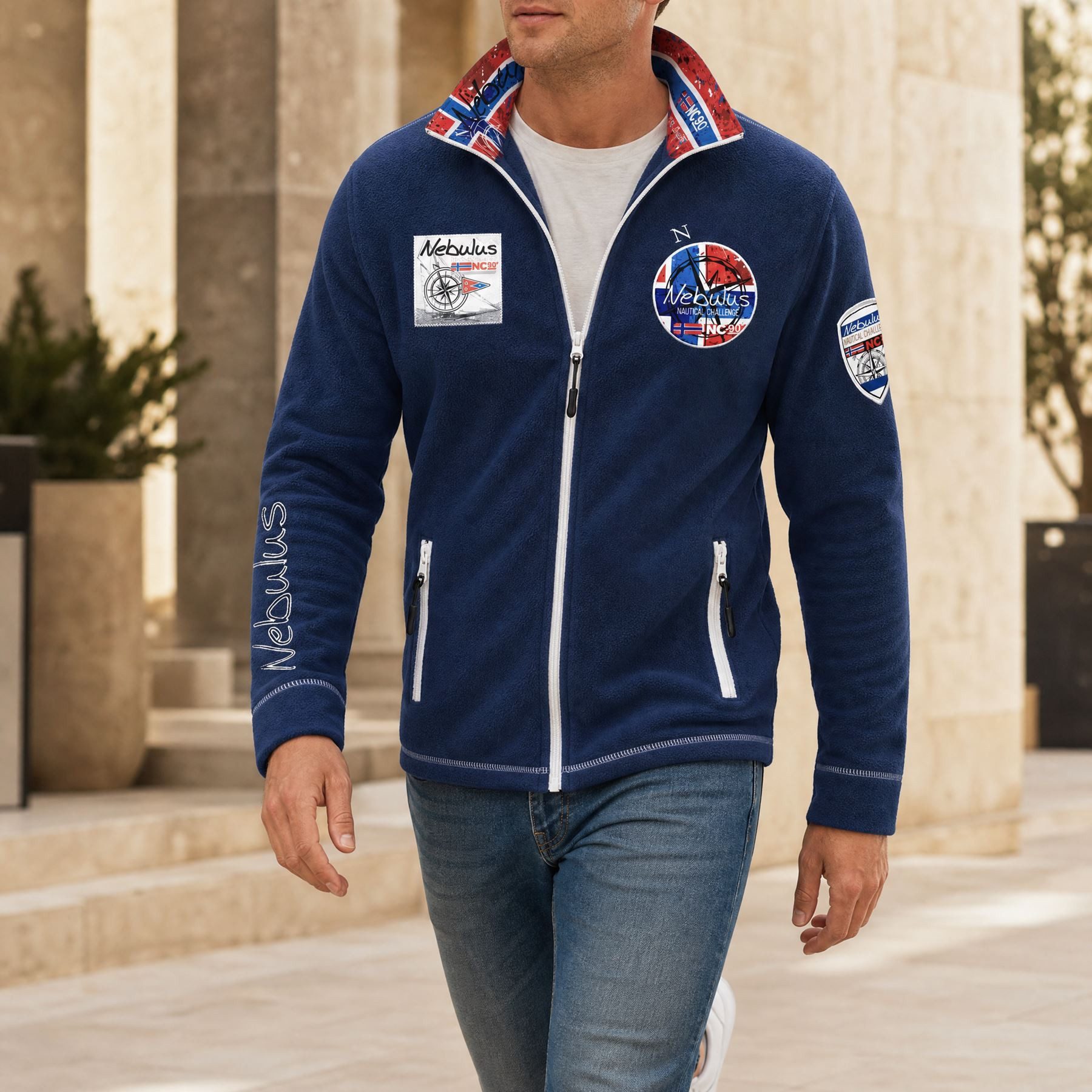 Nebulus Fleecejacke HENSON, Q2111 - Herren, navy, M
