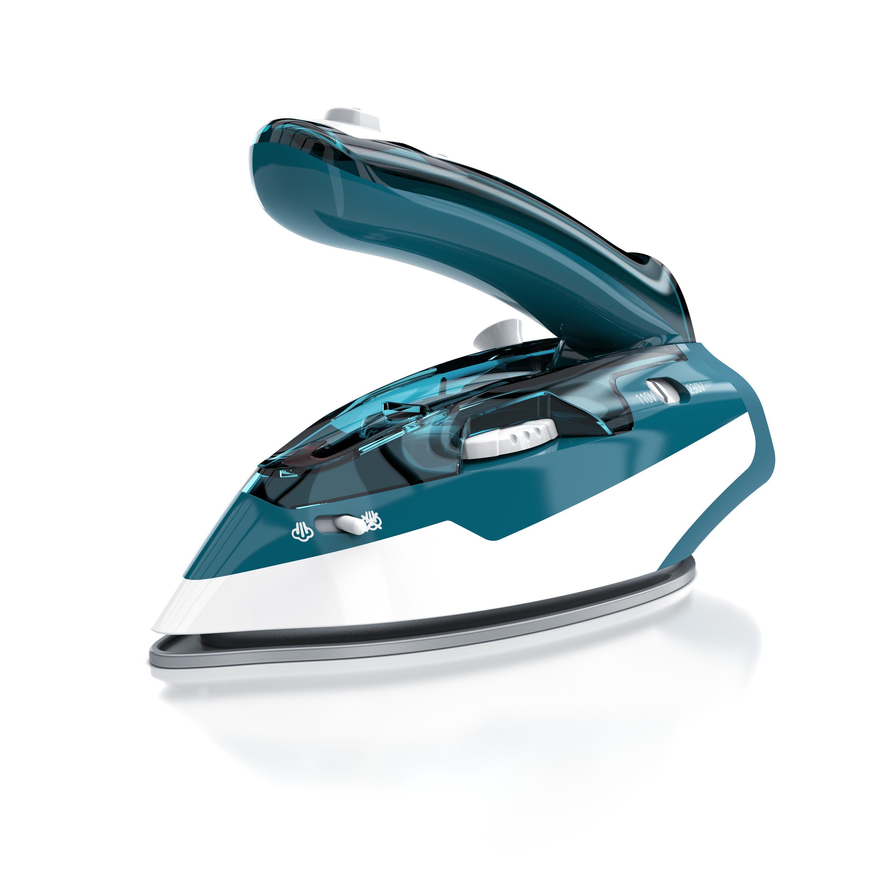 MyBeo Reise-Dampfbügeleisen faltbares Dampf Bügeleisen, Antihaft Edelstahl Bügelsohle & Dampfstoß, klein und leicht, 1100 W, Dual-Voltage 110/230V