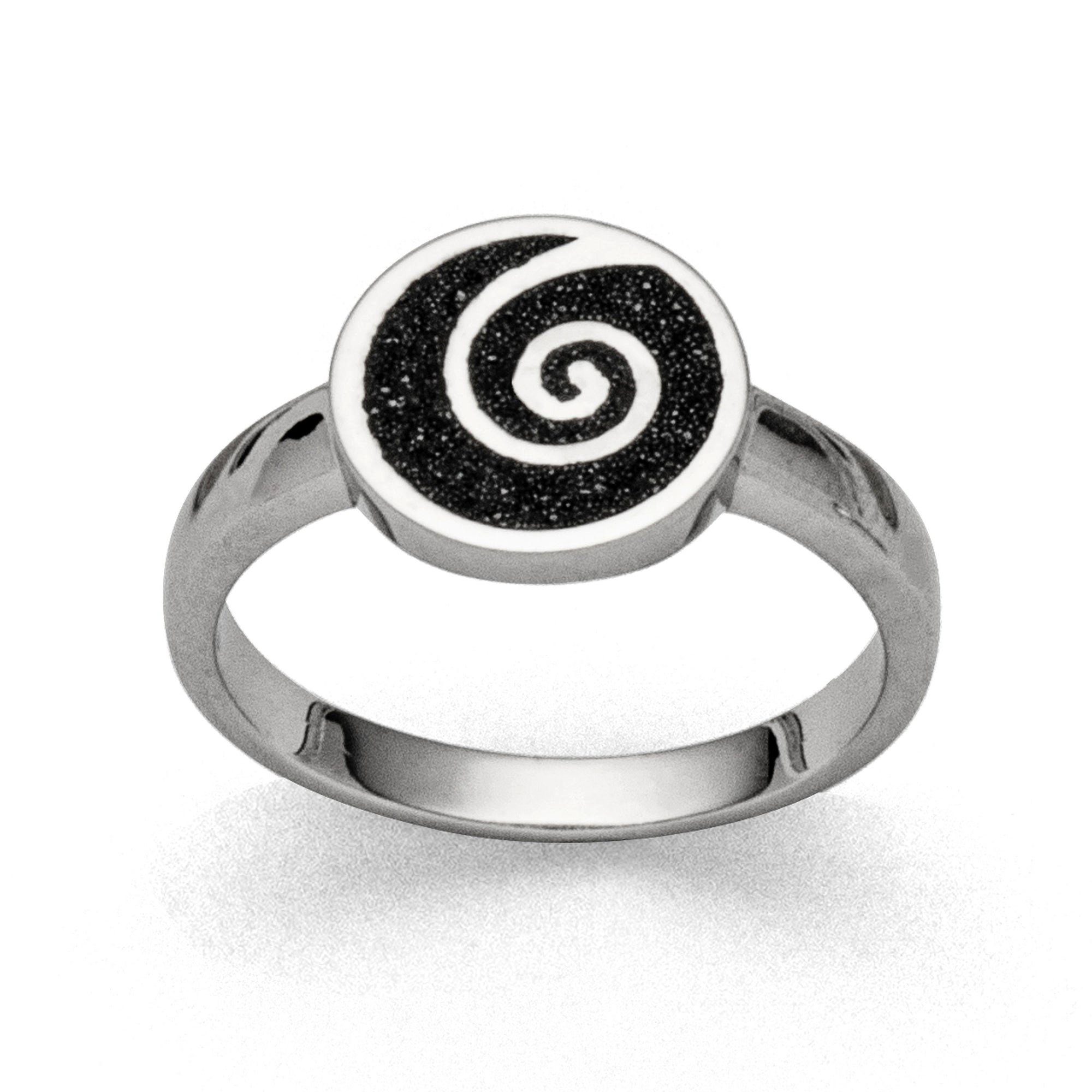 DUR Fingerring DUR Schmuck: Ring "Lavasandspirale 2.0" mit Lavasand R5574