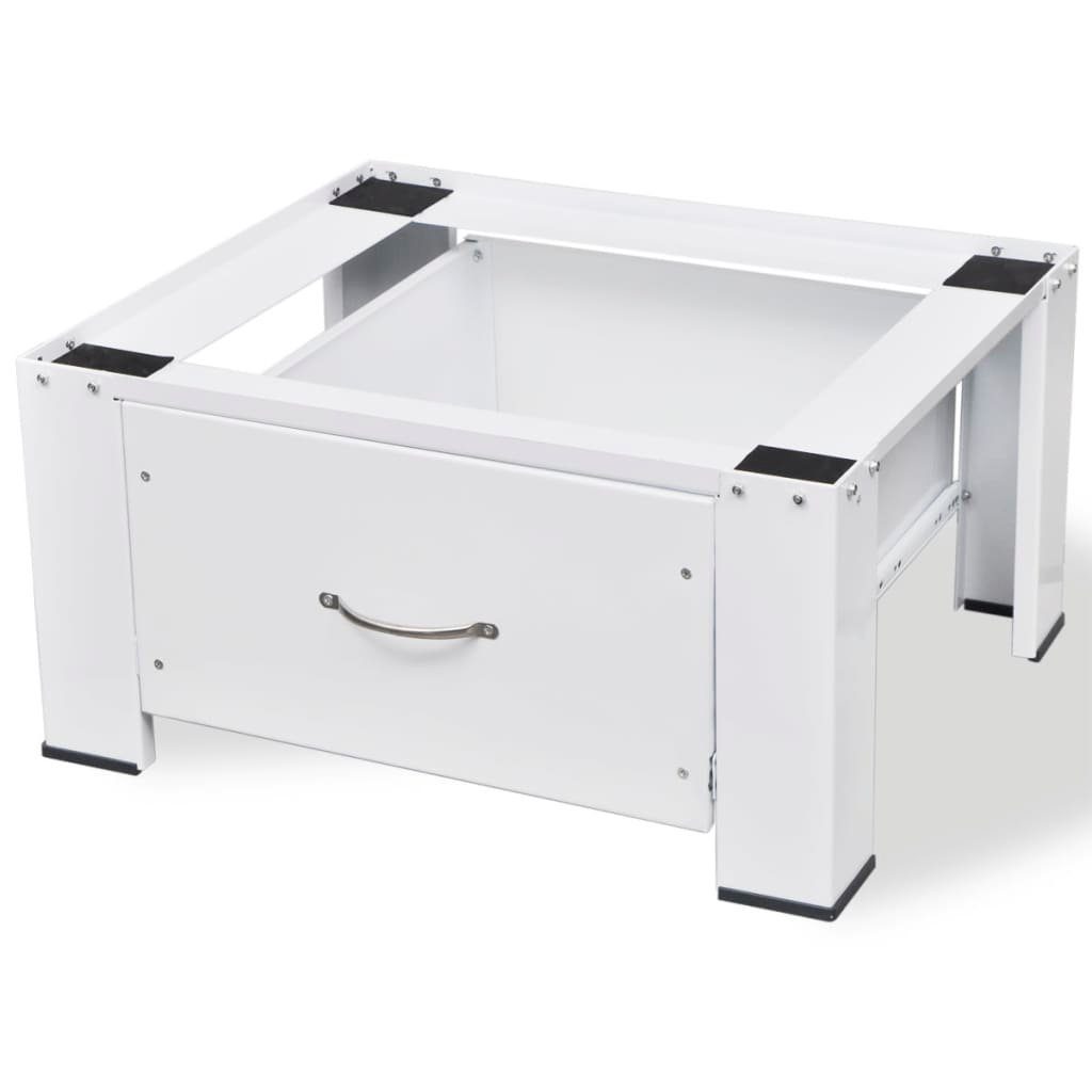 Weiß vidaXL mit Schublade Waschmaschinenumbauschrank Waschmaschinen-Untergestell