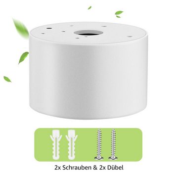 WILGOON Deckenstrahler Aufbauspot Flach, flach & schwenkbar, 230V, Ø 80mm, Aufbaustrahler aus Aluminium, für GU10 & LED Module (Ohne GU10-Lampe)