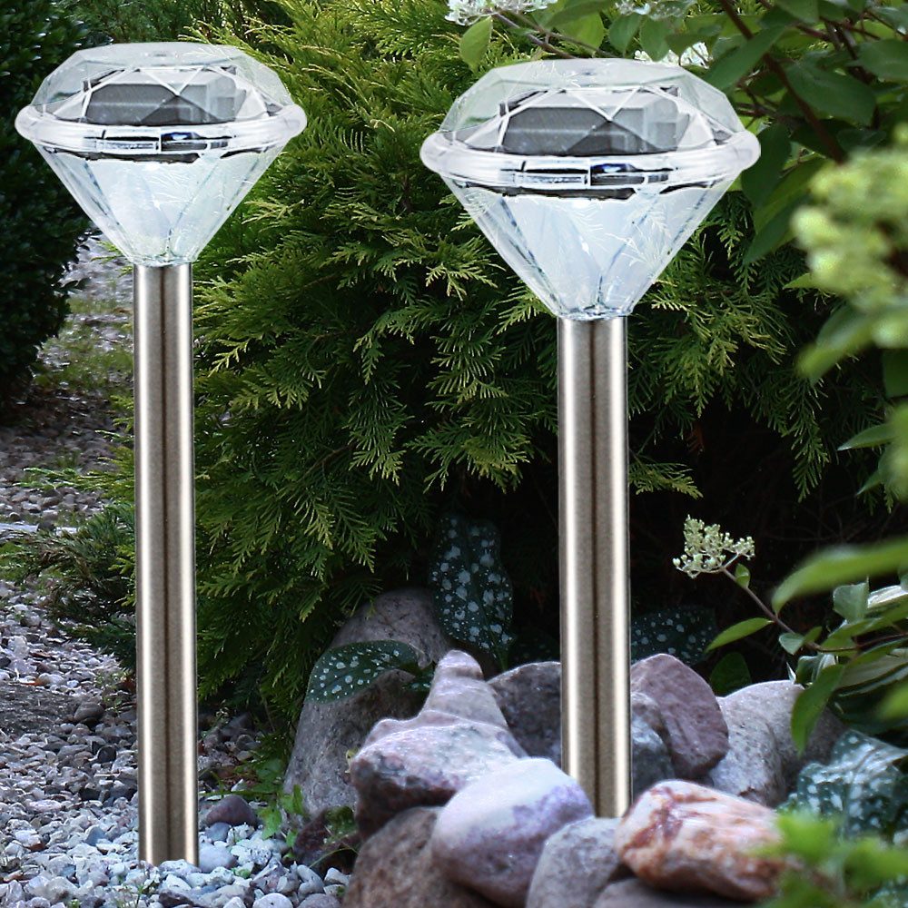 etc-shop LED Solarleuchte, LED-Leuchtmittel fest verbaut, günstig online kaufen