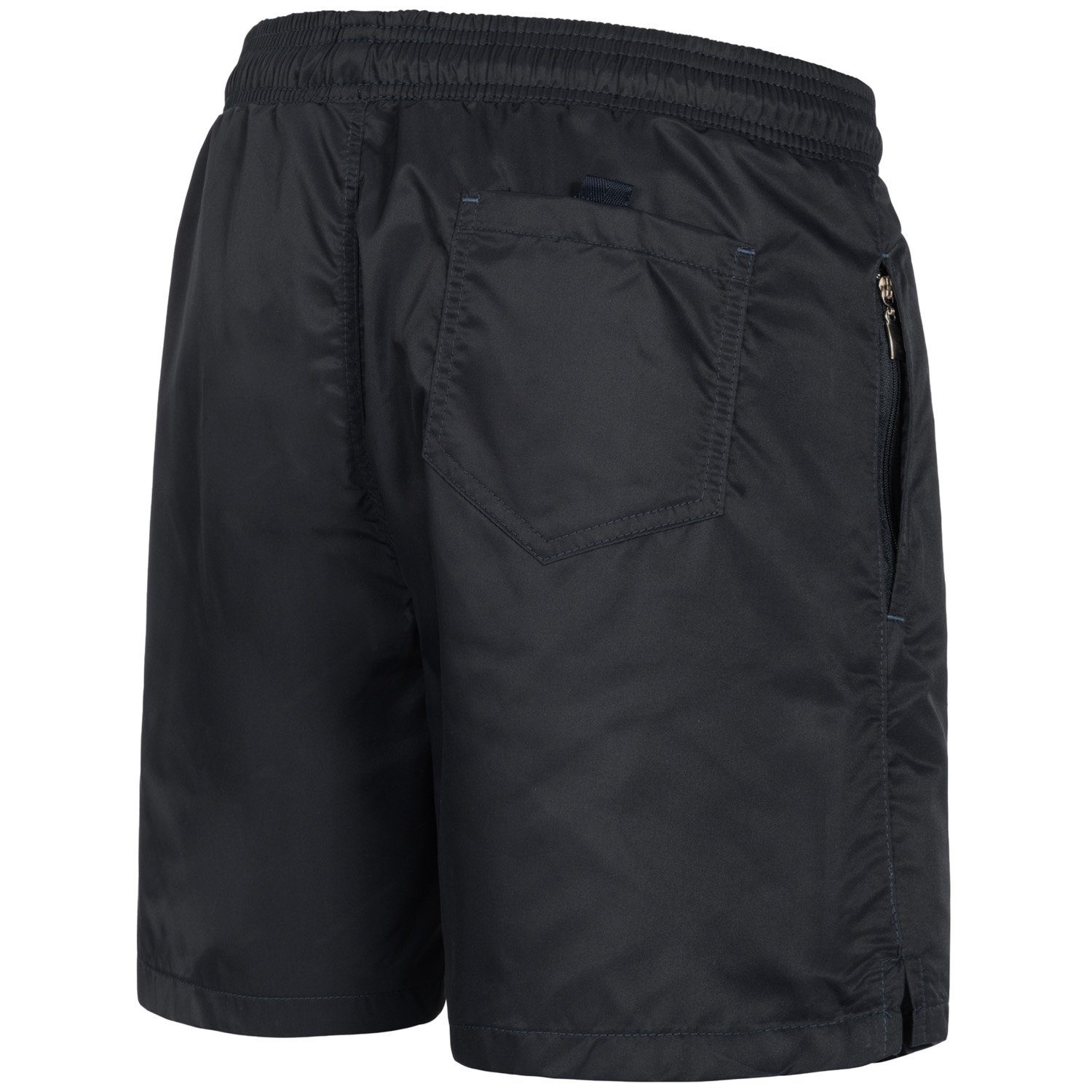 Schwarz-Blau Reißverschlusstaschen Shorts AS-135 Alessandro mit Salvarini