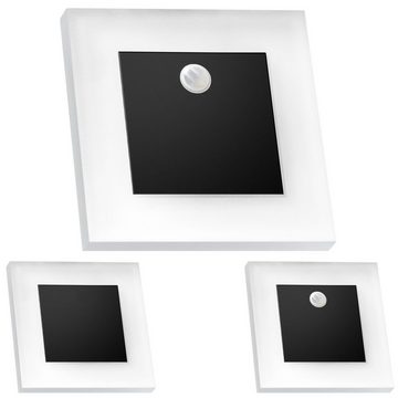 LEDANDO LED Einbaustrahler Set LED Treppenbeleuchtung Warmweiß 3000K inklusive zwei Einheiten mit