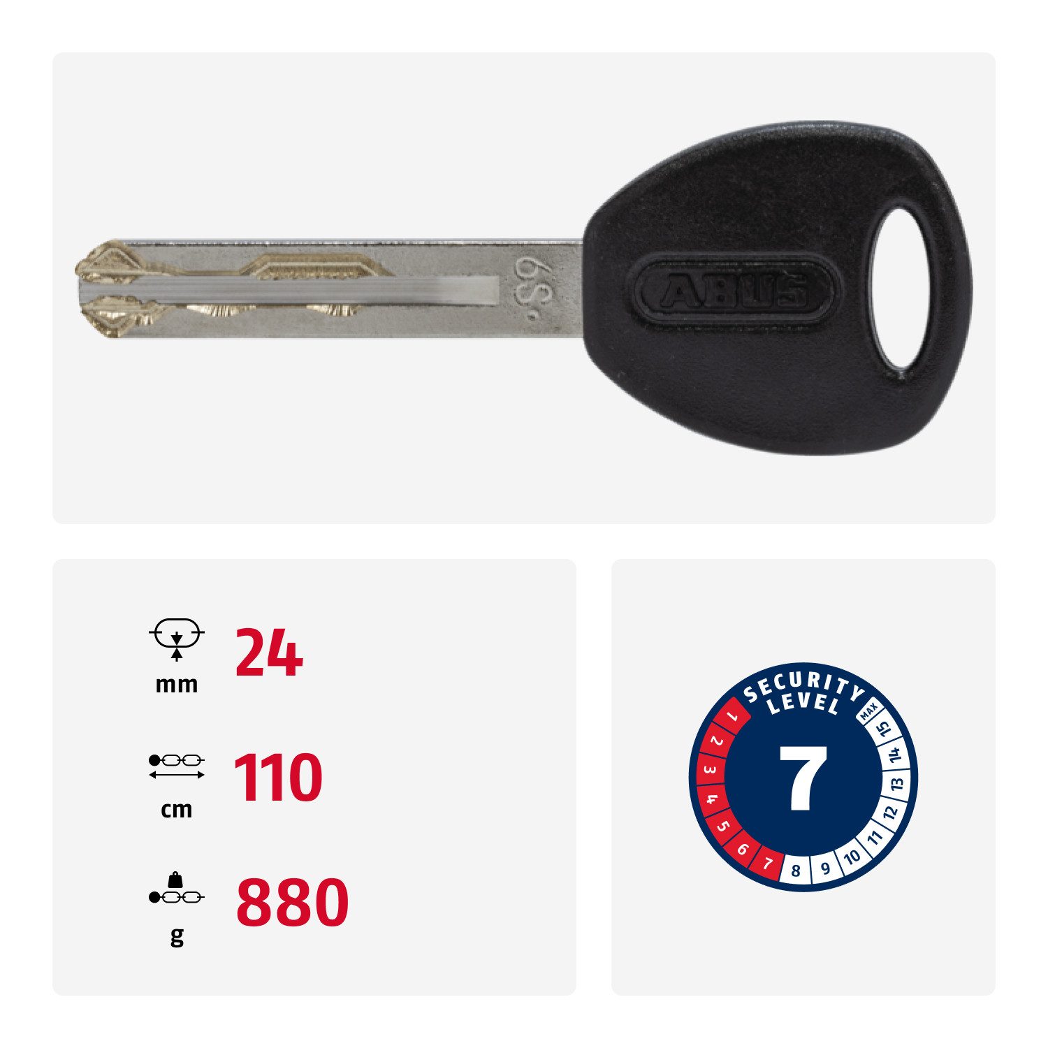 ABUS Kettenschloss Yarnit 4004K