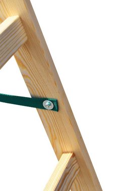VaGo-Tools Vielzweckleiter Holzleiter Leiter Trittleiter 2 x 4 Stufen (Stück)