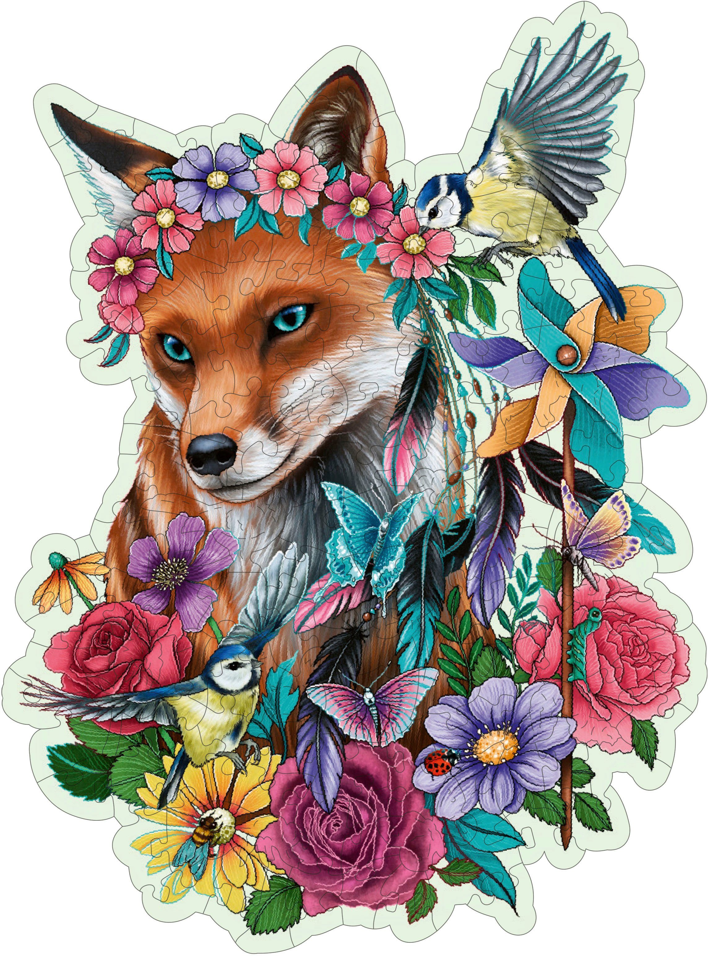 Ravensburger Puzzle Wooden, Bunter Fuchs, 150 Puzzleteile, Made in Europe günstig online kaufen