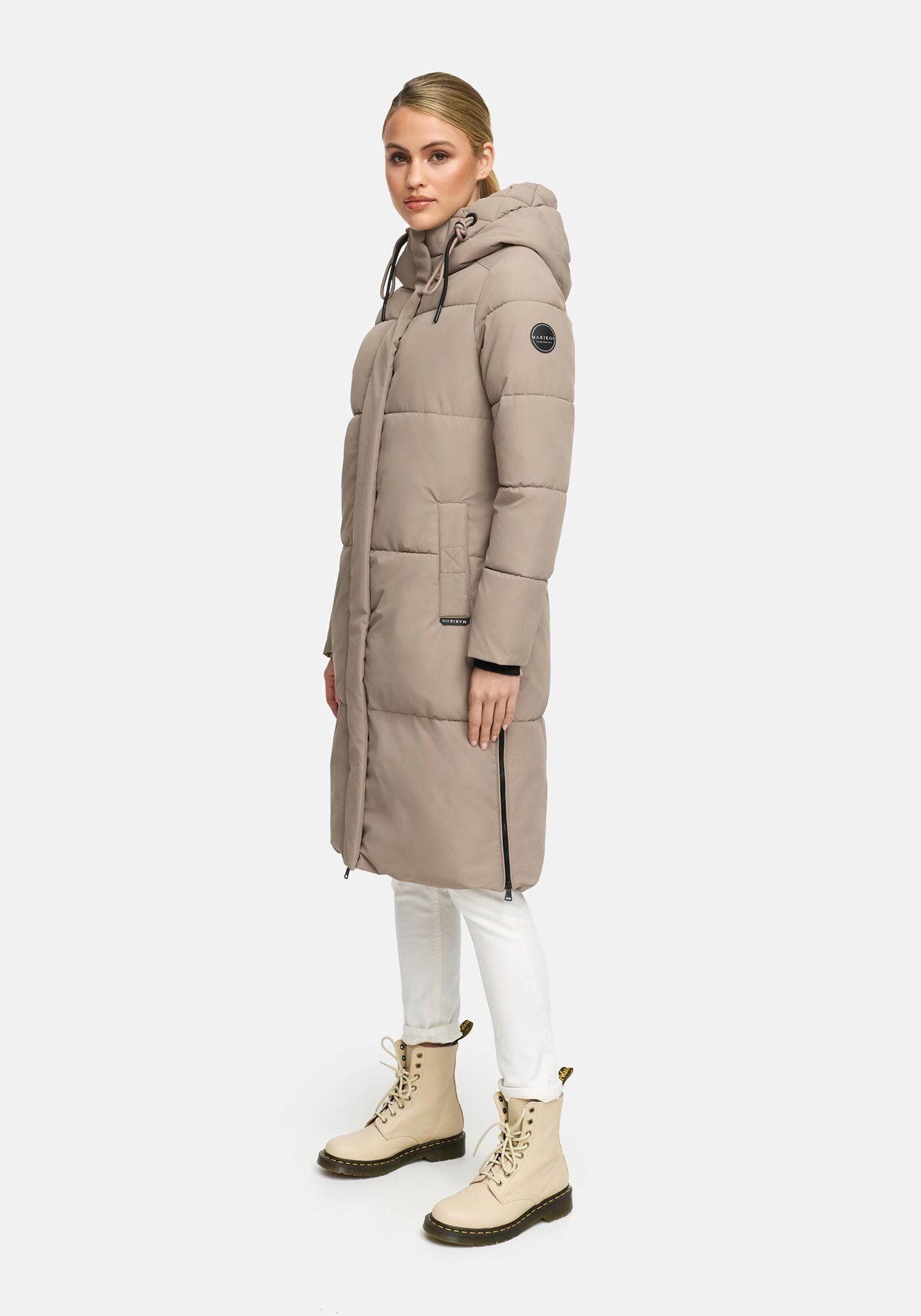 Marikoo Winterjacke Michikoo Extra langer Schnitt mit seitlichen Gehschlitzen – Bild 3 von 5
