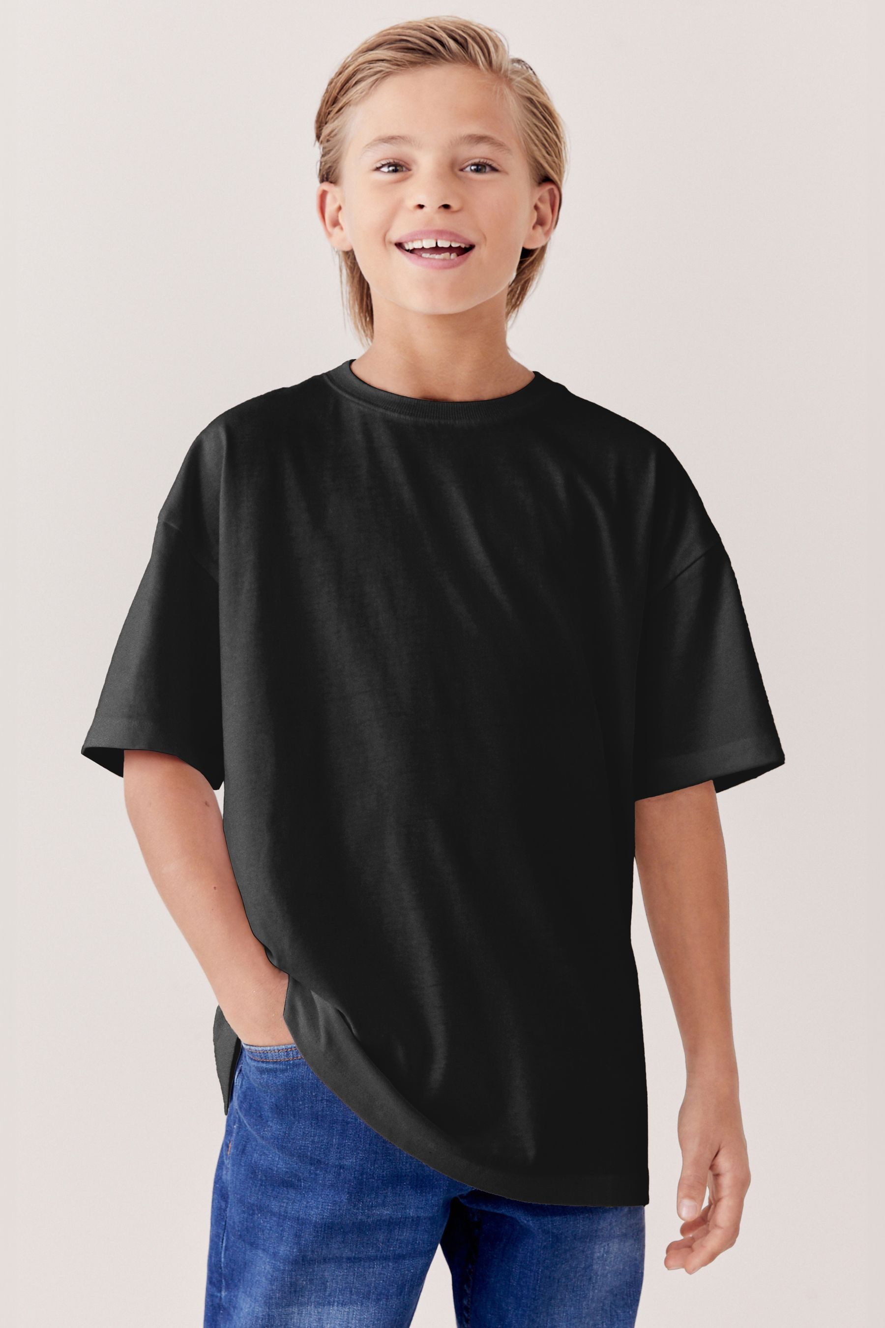 Next T-Shirt Oversize-Shirt mit kurzen Ärmeln (1-tlg) – Bild 5 von 5