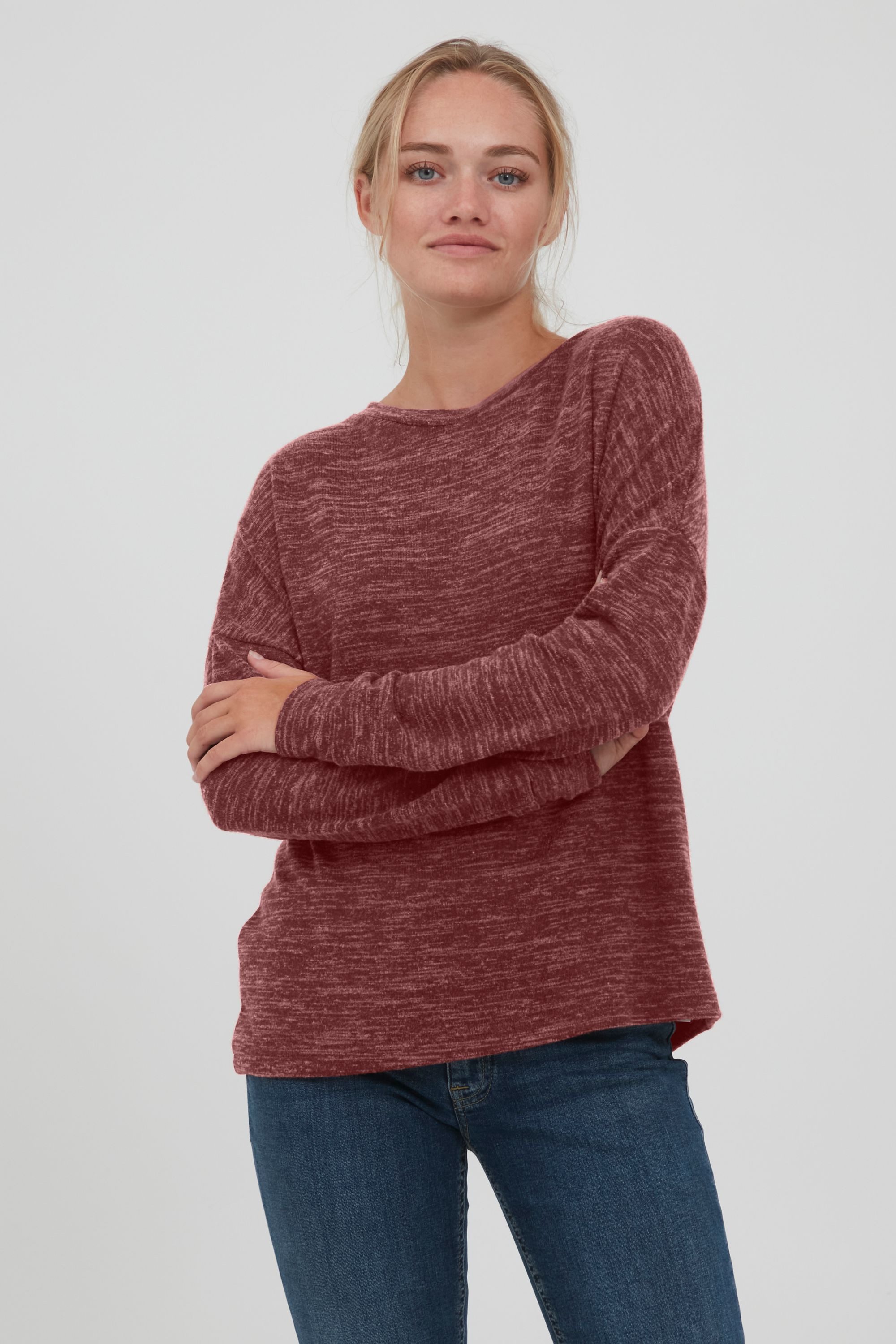 OXMO Sweatshirt OXBenta Melierter Sweatpullover