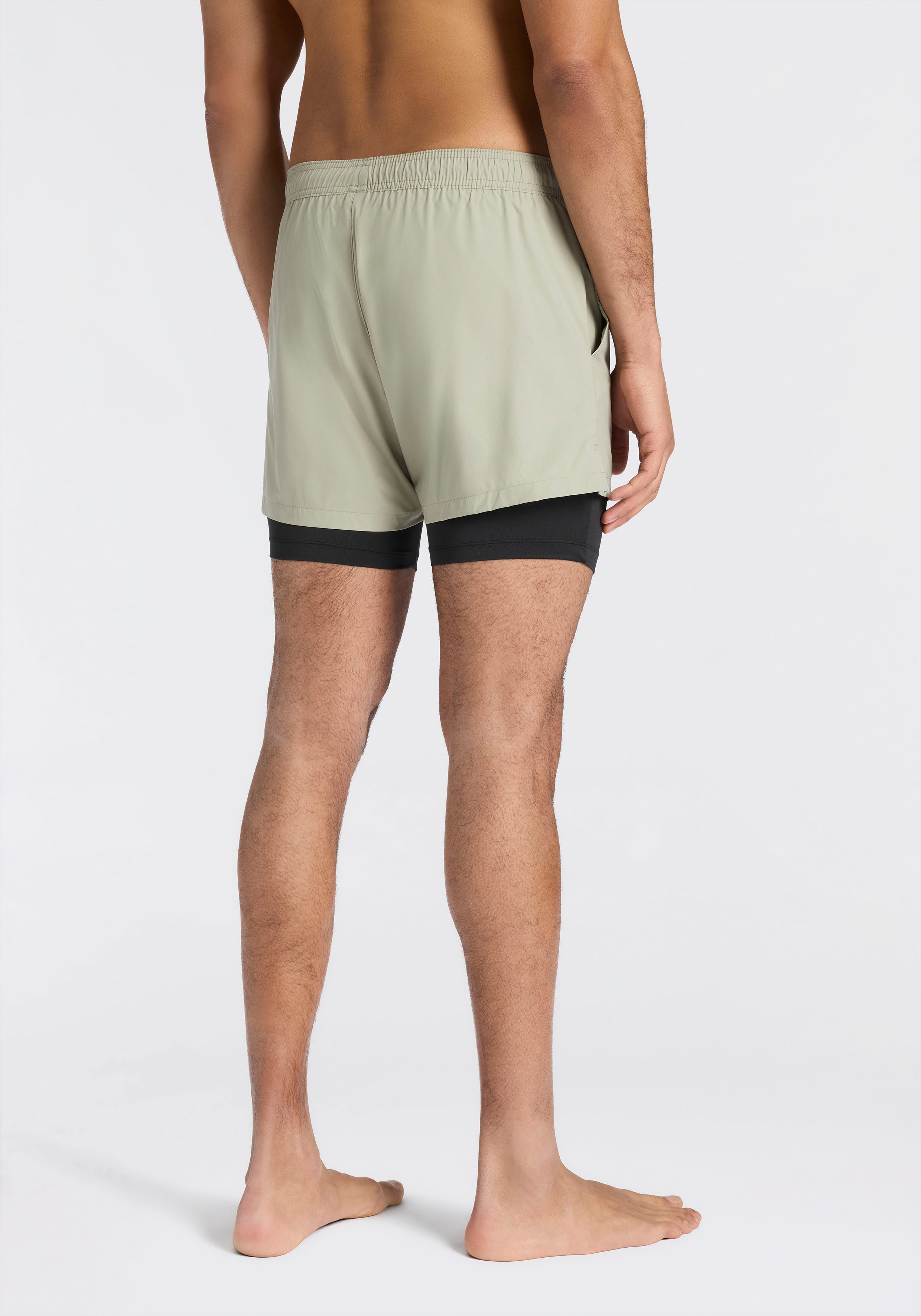 HUGO Badeshorts ACTIVE SWIM SHORTS 2-in-1, mit integrierter Leggings