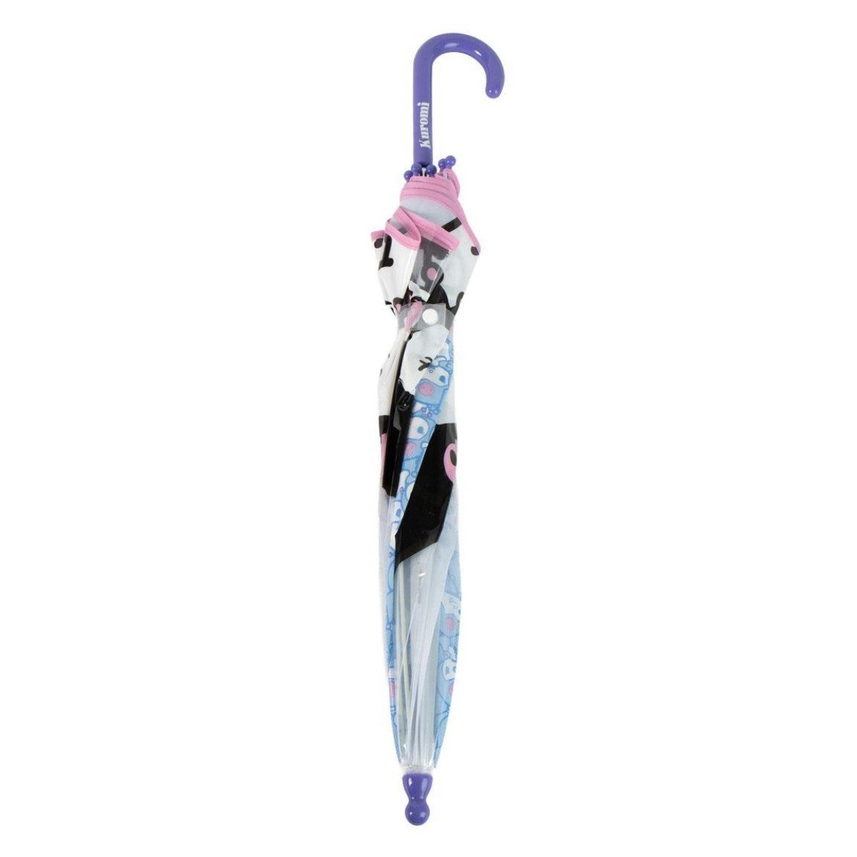 Hello Kitty Stockregenschirm Kuromi Regenschirm Ø 45 cm manuell mit Applikationen für Kinder