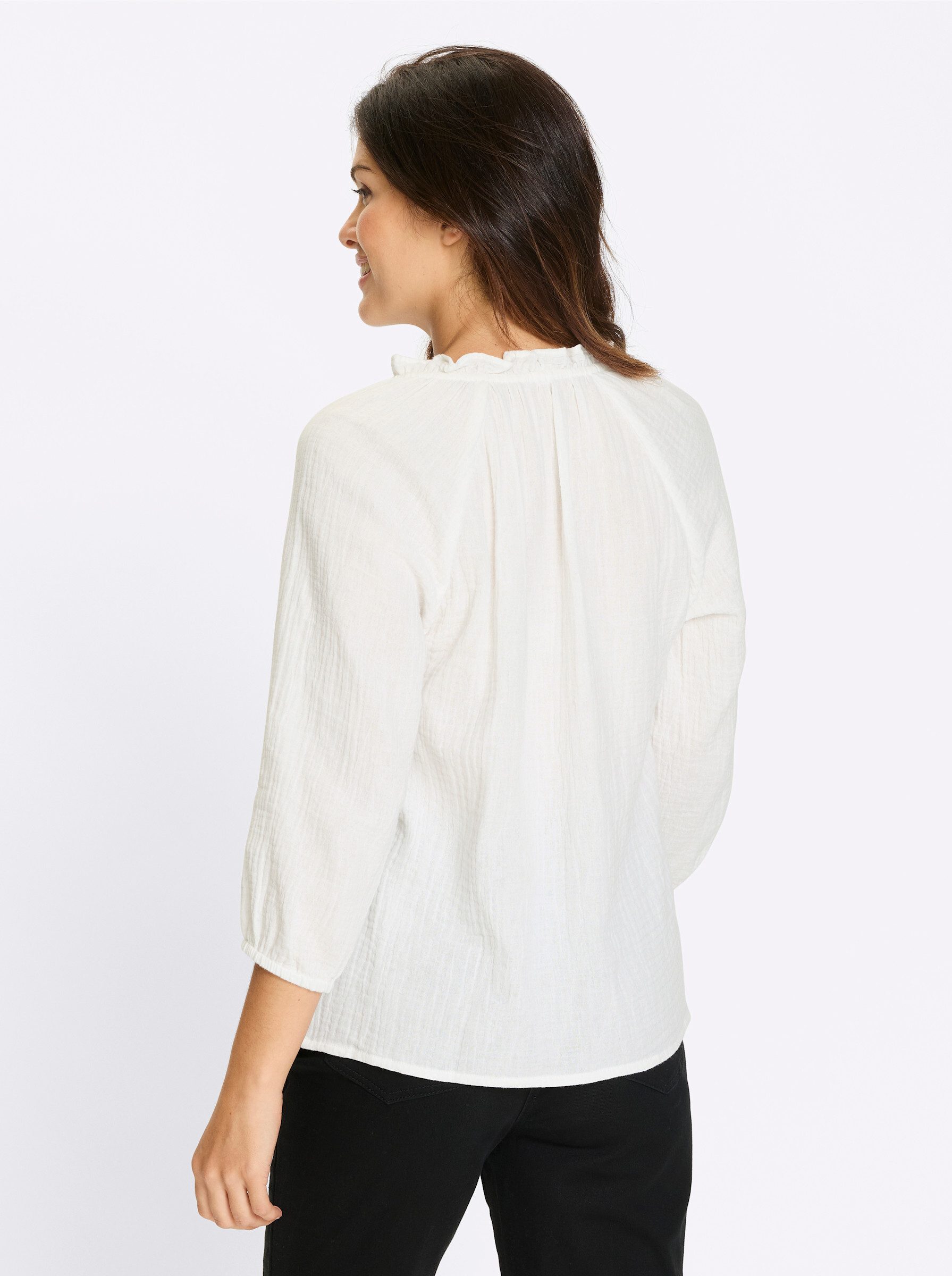 Sieh an! Klassische Bluse Schlupf-Bluse günstig online kaufen