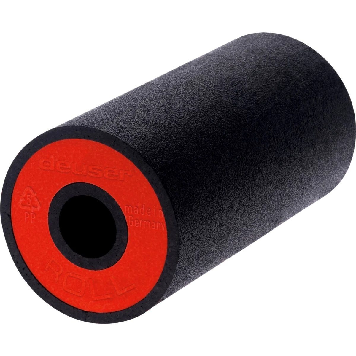Deuser-Sports Massagerolle Yogarolle Pilatesrolle Faszienrolle Rolle Pilates, schwarz rot 32 x 16 cm