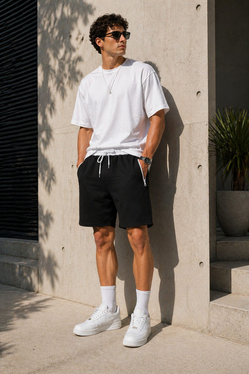 Smith & Solo Sweatshorts Kurze Hose Herren Shorts (1-tlg) Elasthan