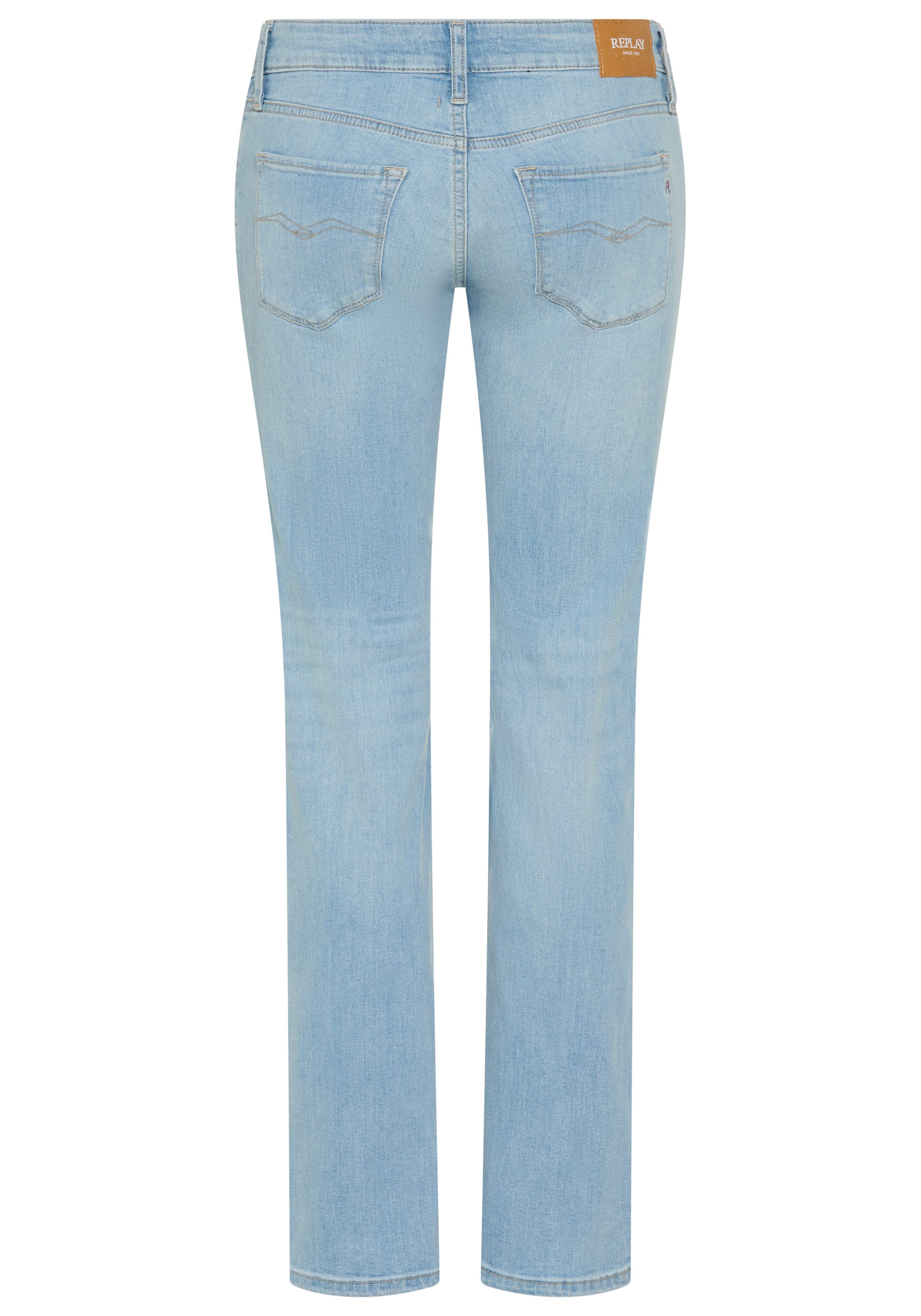 Replay Bootcut-Jeans NEW LUZ mit gesticktem R an der Gesäßtasche – Bild 3 von 3
