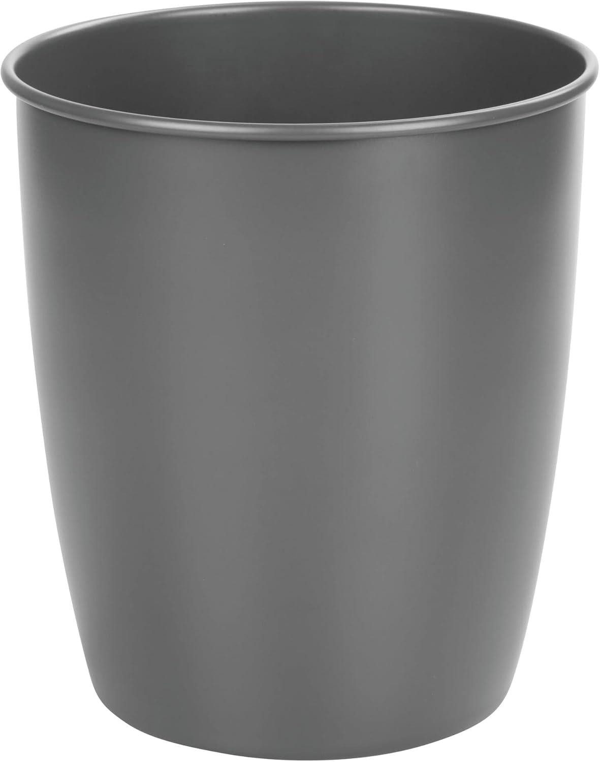 mDesign Badaccessoire-Set mDesign Mülleimer Abfalleimer Papierkorb Badmülleimer Rund Metall Du