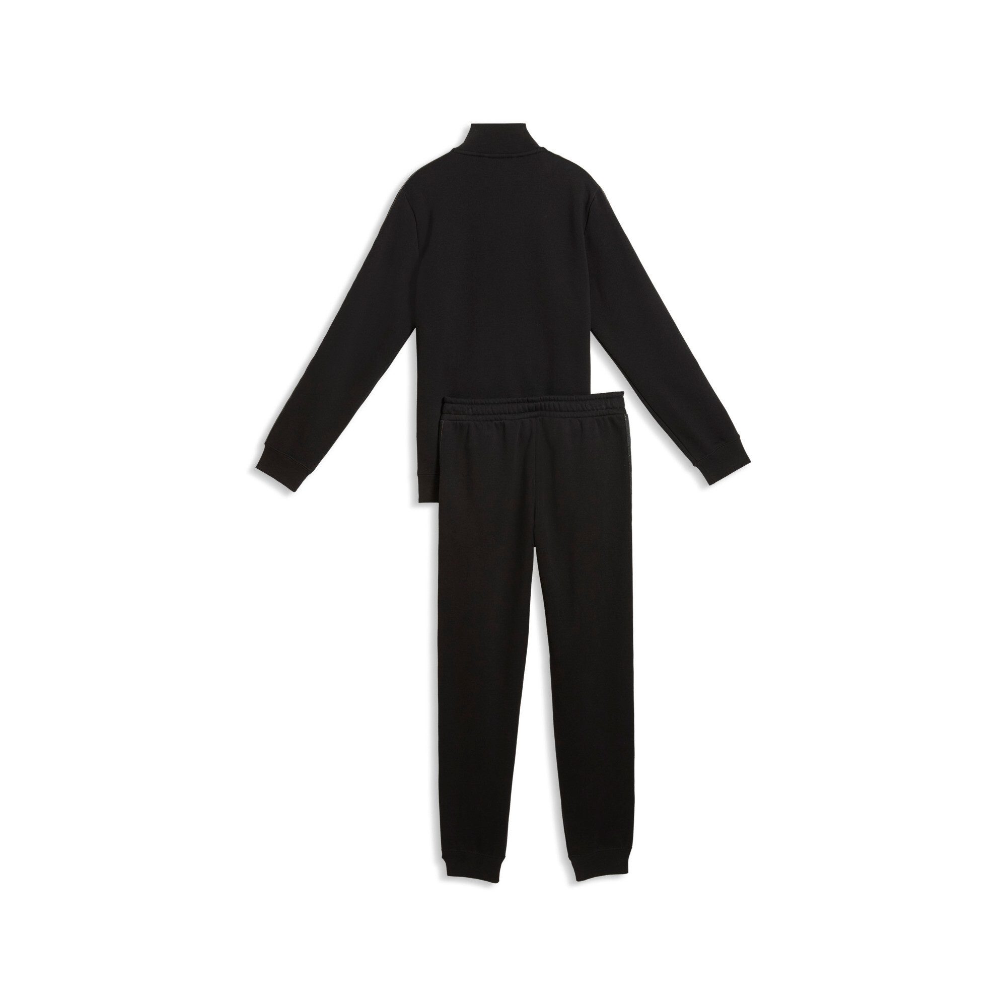 PUMA Trainingsanzug ESS TAPE FULL-ZIP SWEAT SUIT FL G (2-tlg), 2-teiliges Set, mit Reißverschluss am Oberteil, Langarm-Oberteil