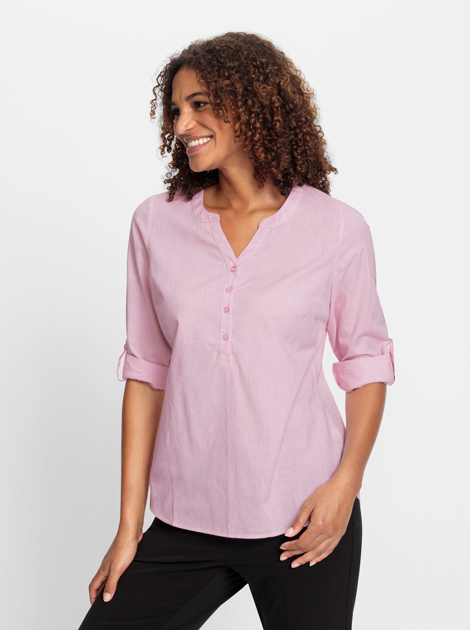 Klassische Bluse Schlupf-Bluse