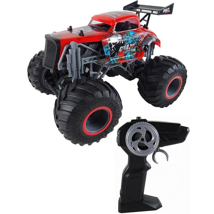Amewi Spielzeug-Auto Crazy Hot Rod Monster Truck 1:16 RTR rot