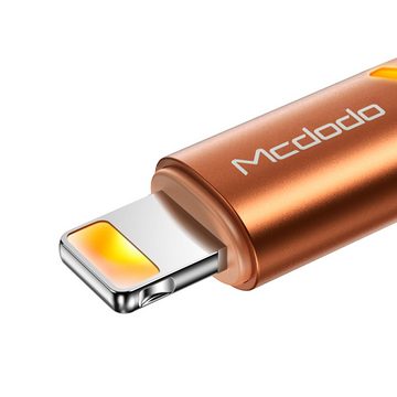 mcdodo Mcdodo Magnificence Blitz Kabel mit LED Ladekabel 2A Nylon für iPhone USB-Kabel, Lightning, (120 cm)