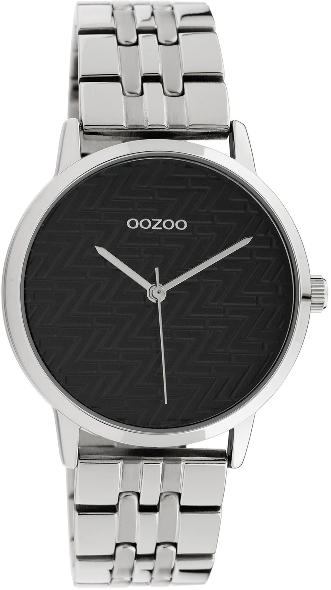 Quarzuhr Oozoo Damen Armbanduhr silber Analog