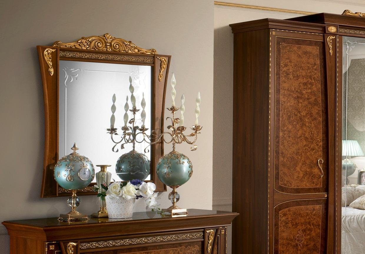JVmoebel Spiegel, Klassischer Designer Spiegel Italienische Möbel Wandspiegel Holz