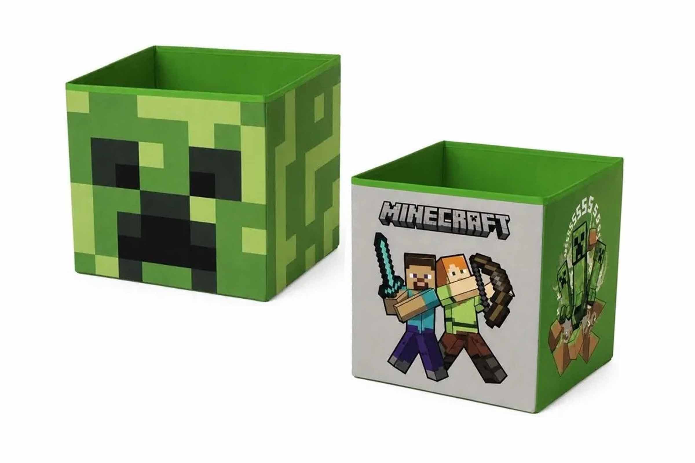 Mojang Studios Aufbewahrungsbox 2x Minecraft Aufbewahrungsbox 30x30x30cm (SparSet, 2 St., Doppelpack), faltbar, 2er-Set, Minecraft Motiv
