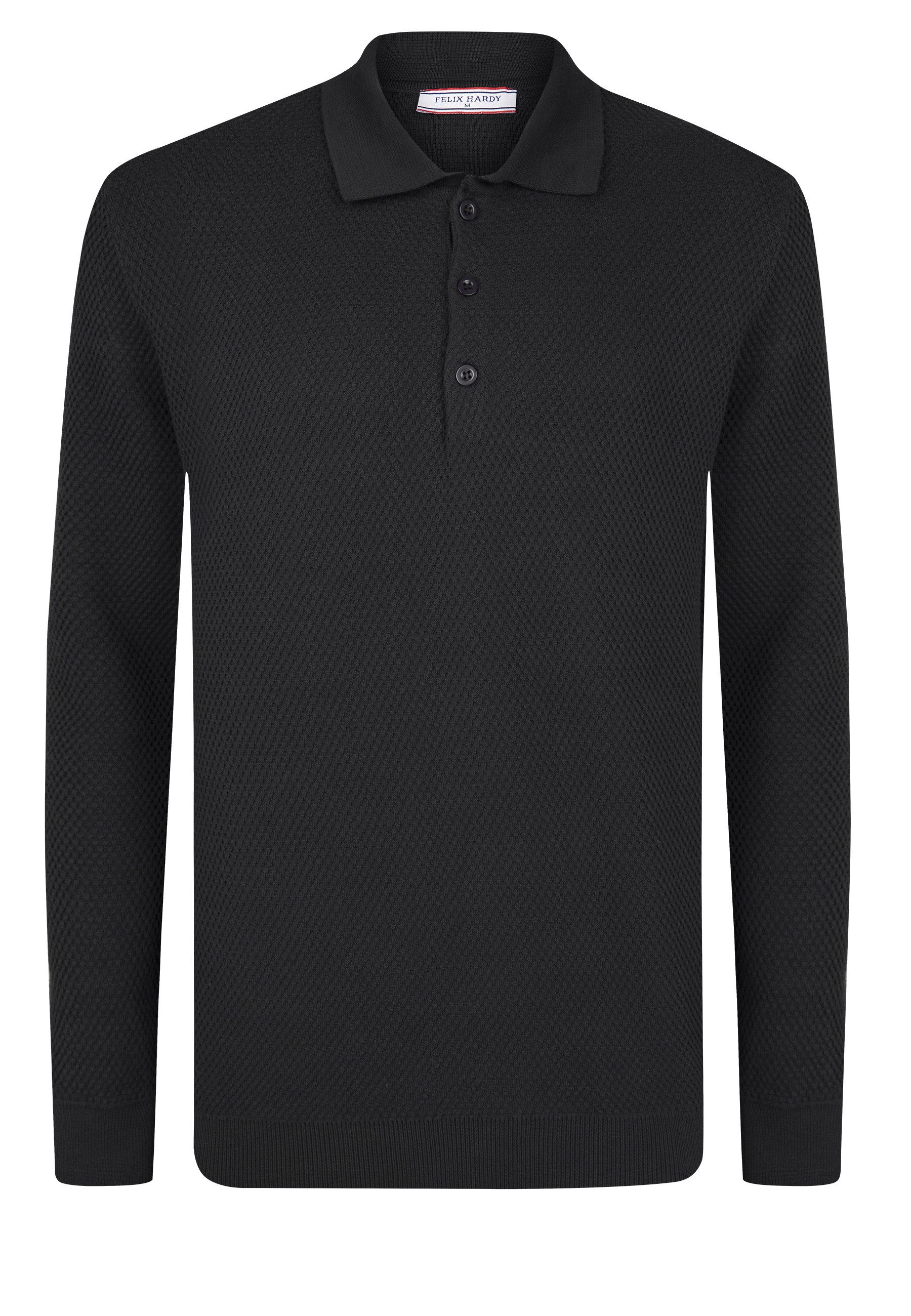 Polokragenpullover Pullover mit Polo-Kragen und Knöpfen
