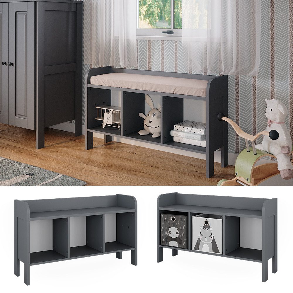 VitaliSpa® Sitzbank Ajaton, Grau, 107.2 x 63.8 cm