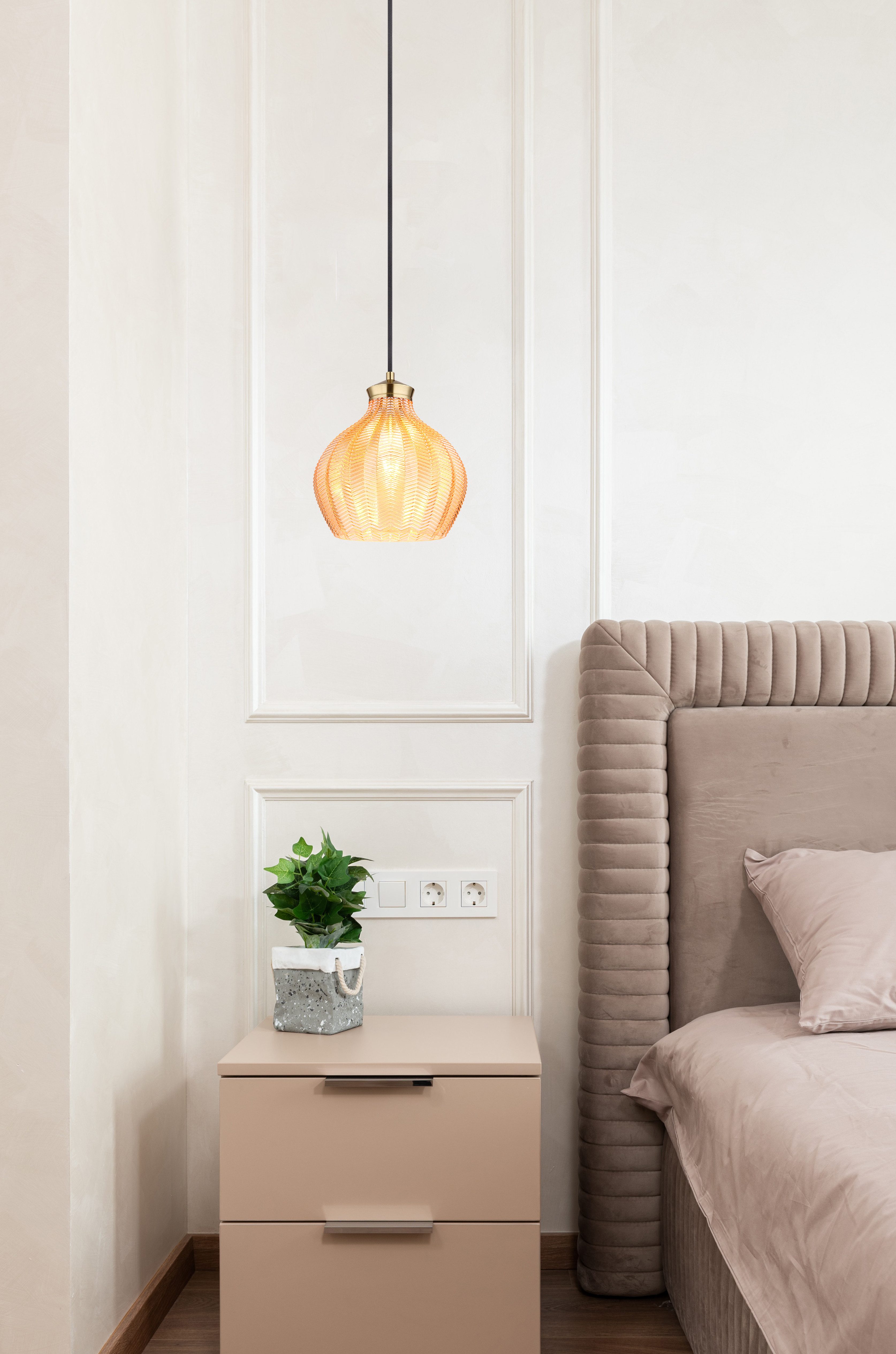 GLOBO LIGHTING Hängeleuchte JESSICA, ohne Leuchtmittel, Hängelampe/Pendelleuchte/Esszimmer/Wohnzimmer/Esstisch