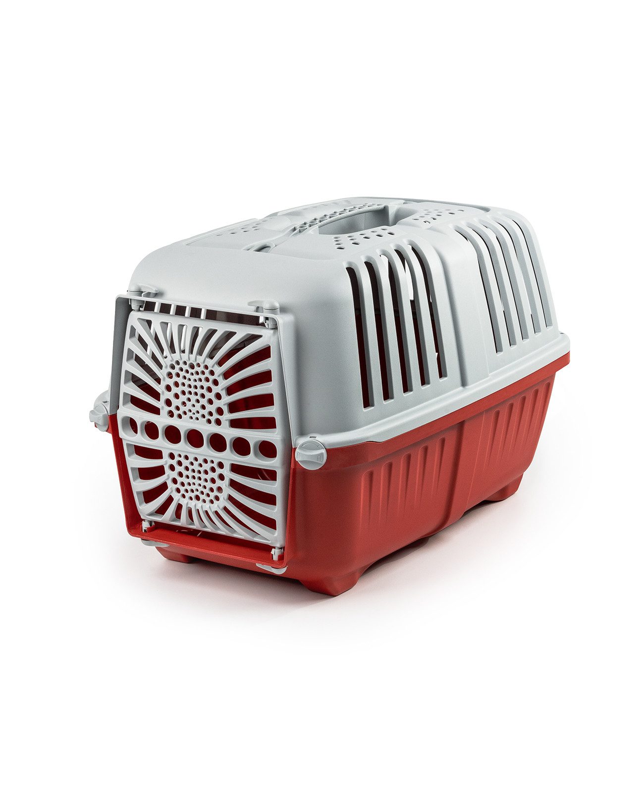lionto Tiertransportbox für kleine Hunde & Katzen bis 15 kg, optimale Belüftung & Komfort