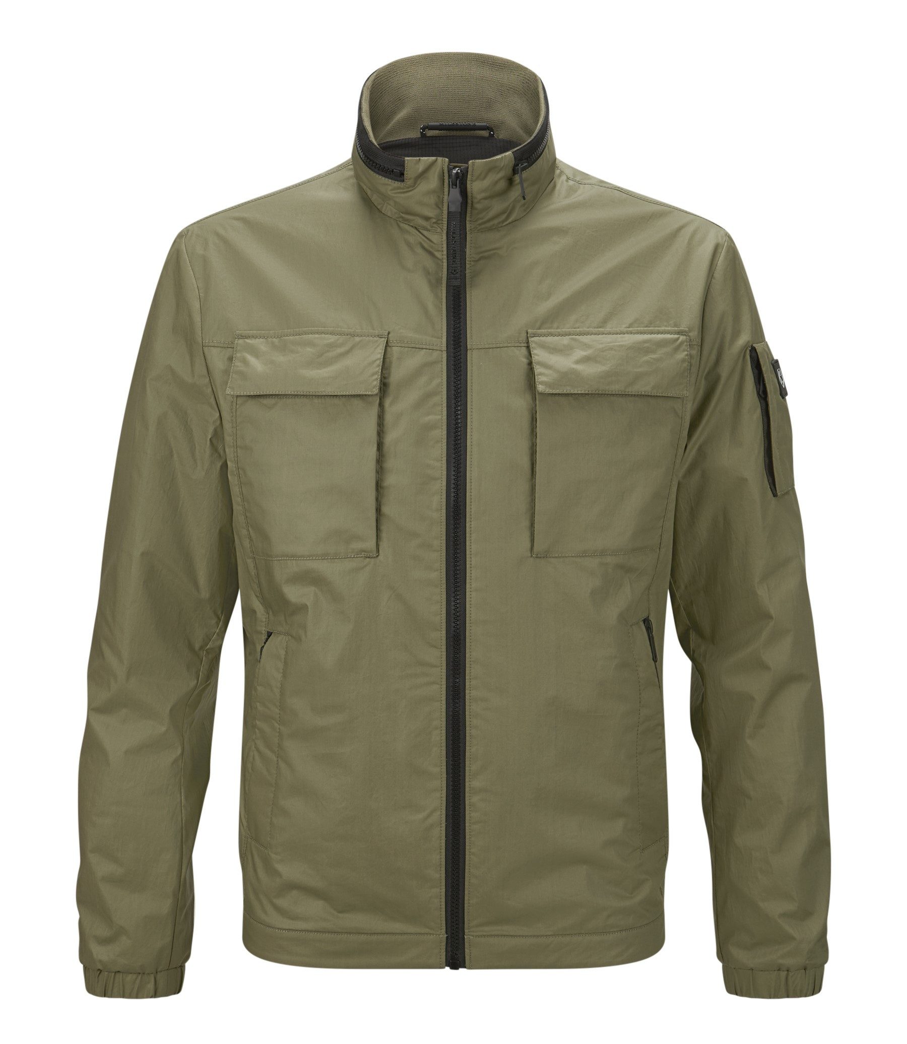 Milestone Sommerjacke MSOxford Beschichtung mit leichtem Glanz und integrierter Kapuze