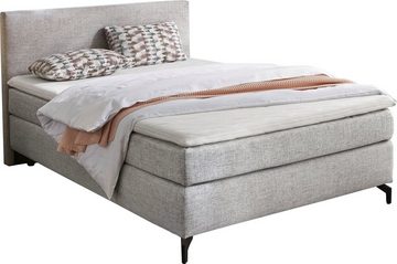 INOSIGN Boxspringbett Alinas, mit Topper und Zierkissen, unterschiedliche Farbvarianten und Breiten