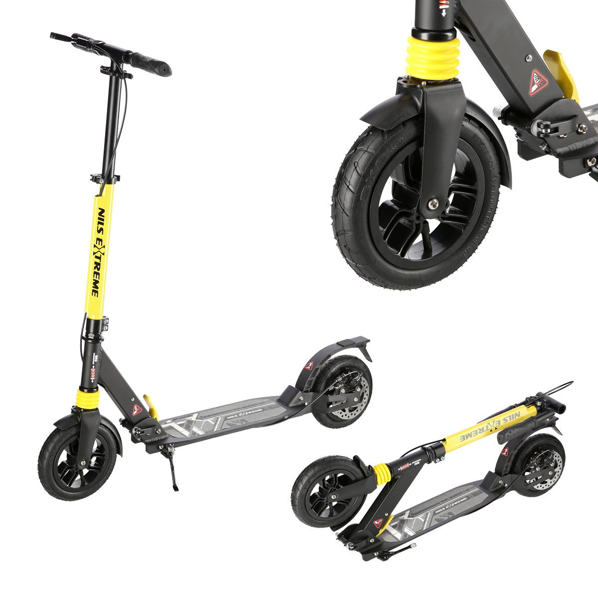 NILS EXTREME Городской скутер Скутеры Roller Tretroller mit Scheibenbremse Stadtroller