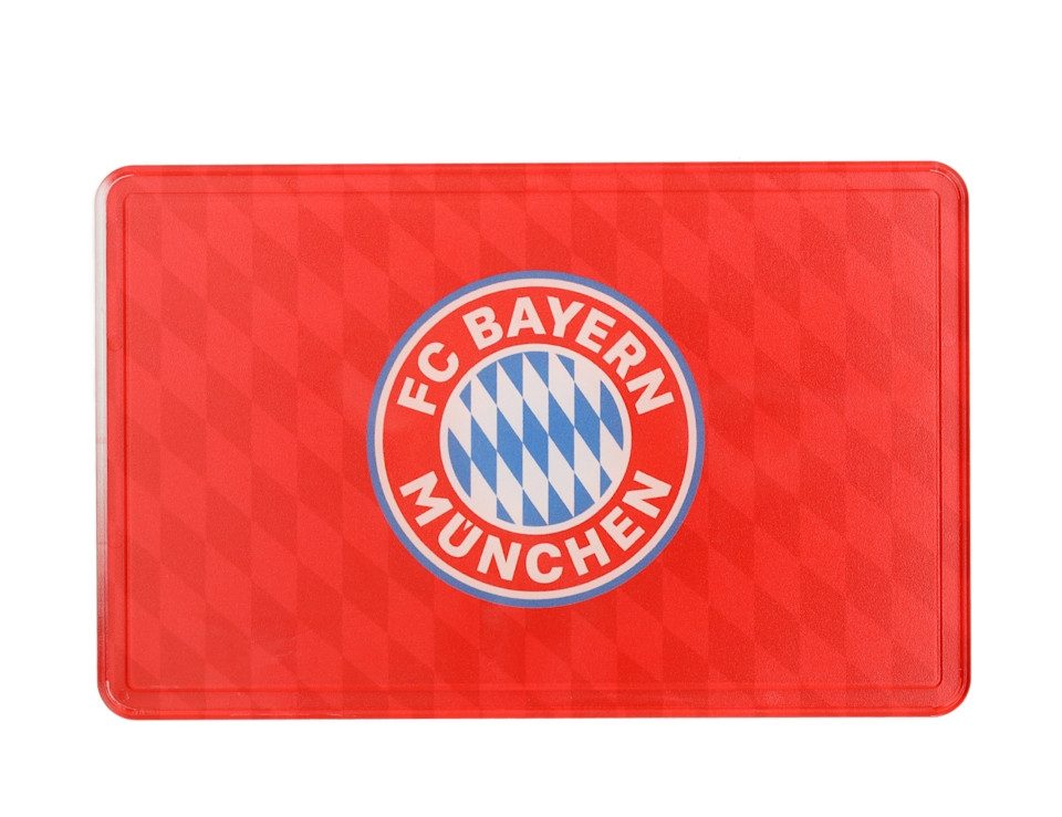 FC Bayern München Frühstücksbrett Brotzeitbrettchen 2er-Set/Maskottchen, Kunststoff