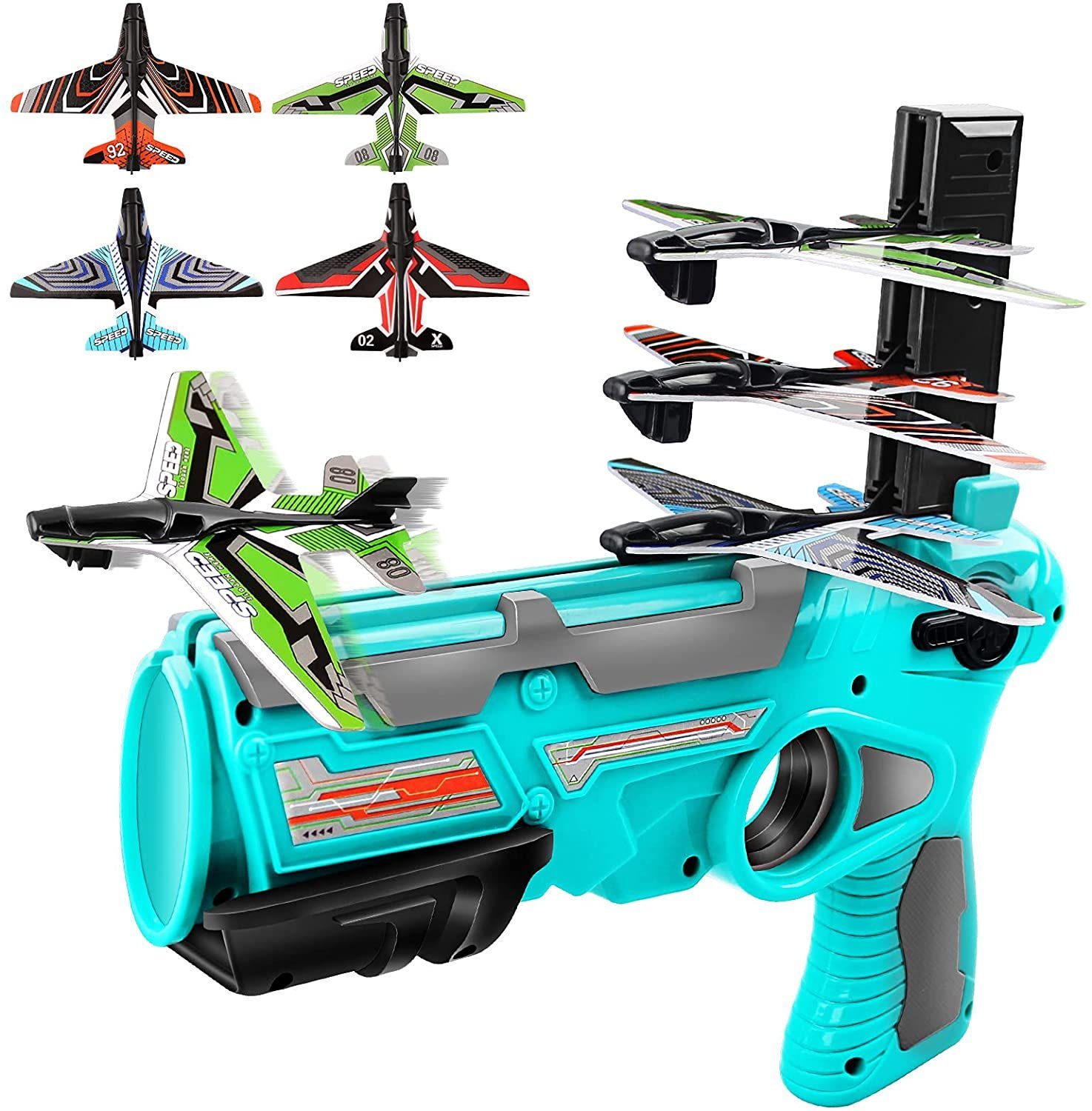 1Set Katapult Flugzeug Spielzeug DIY Outdoor Sport Spaß herausfordernd für 