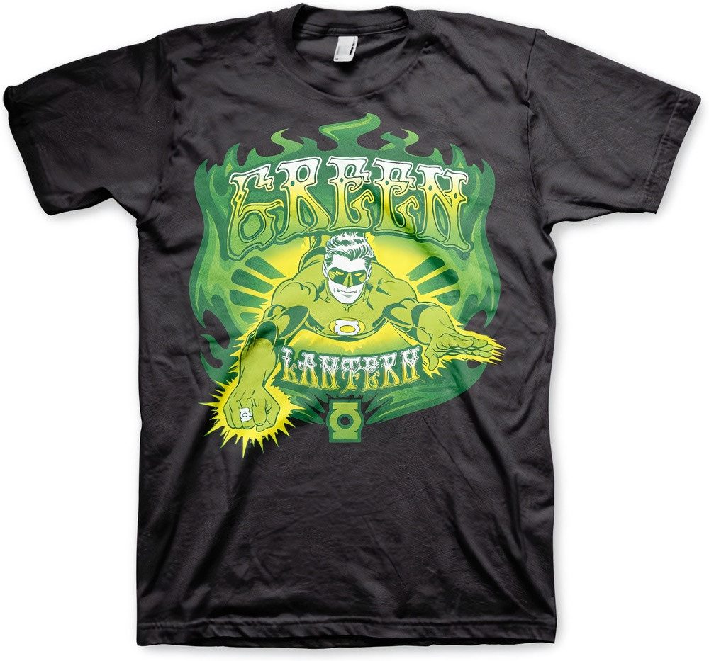 Green Lantern T-Shirt Green Fire Big Tall T-Shirt